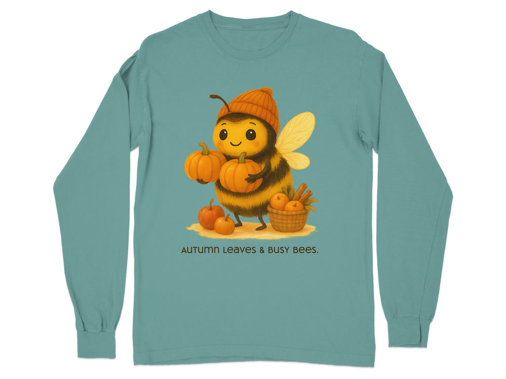 Autumn Leaves & Busy Bees Long-Sleeve Shirt product type