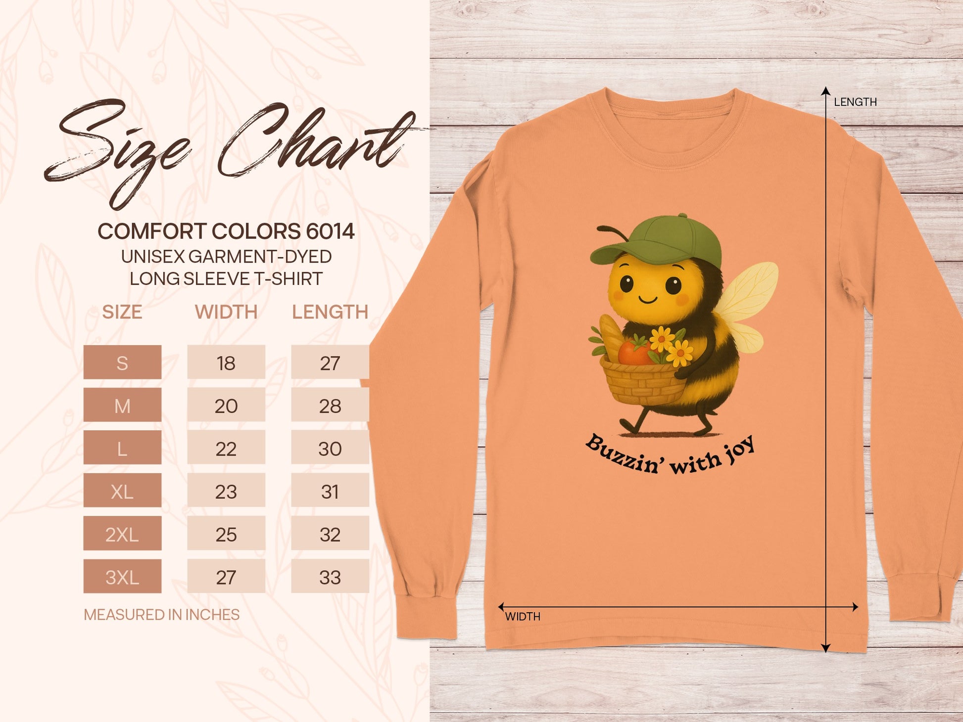 Adorable Buzzin' with Joy Long Sleeve T-Shirt product type