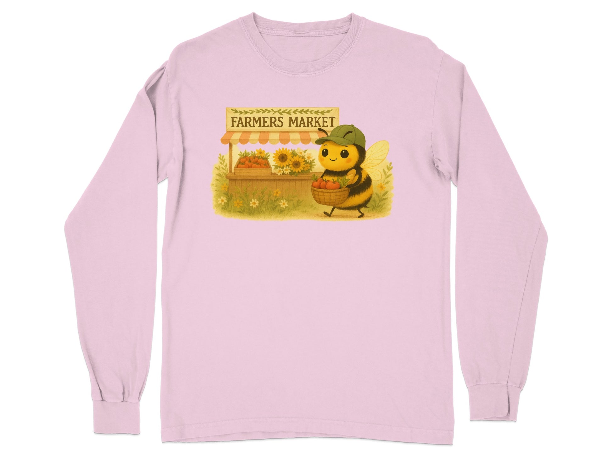 Adorable Bee Farmers Market Illustration on Shirt product