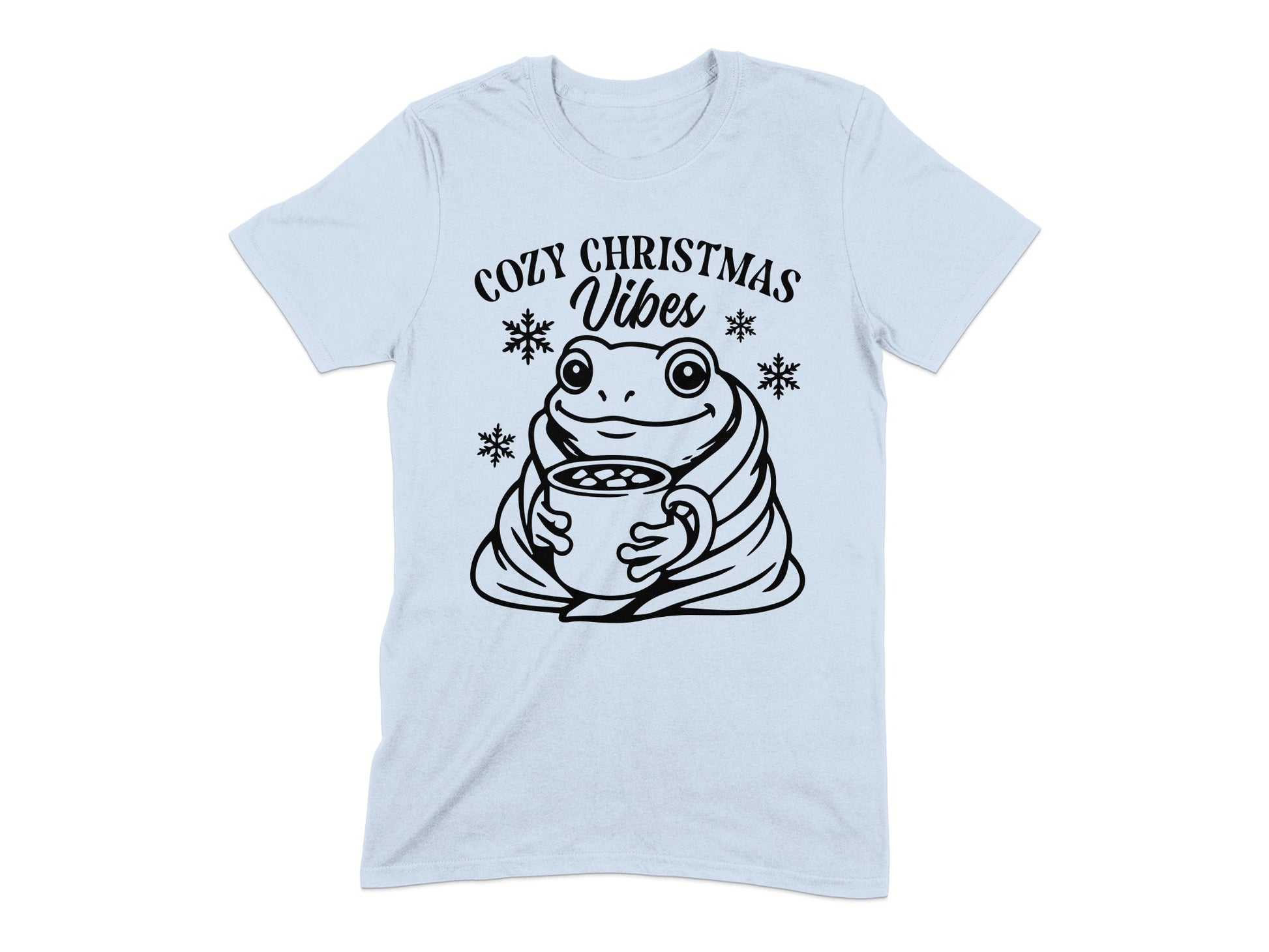 Cozy Christmas Vibes Frog Wrapped In Blanket product type