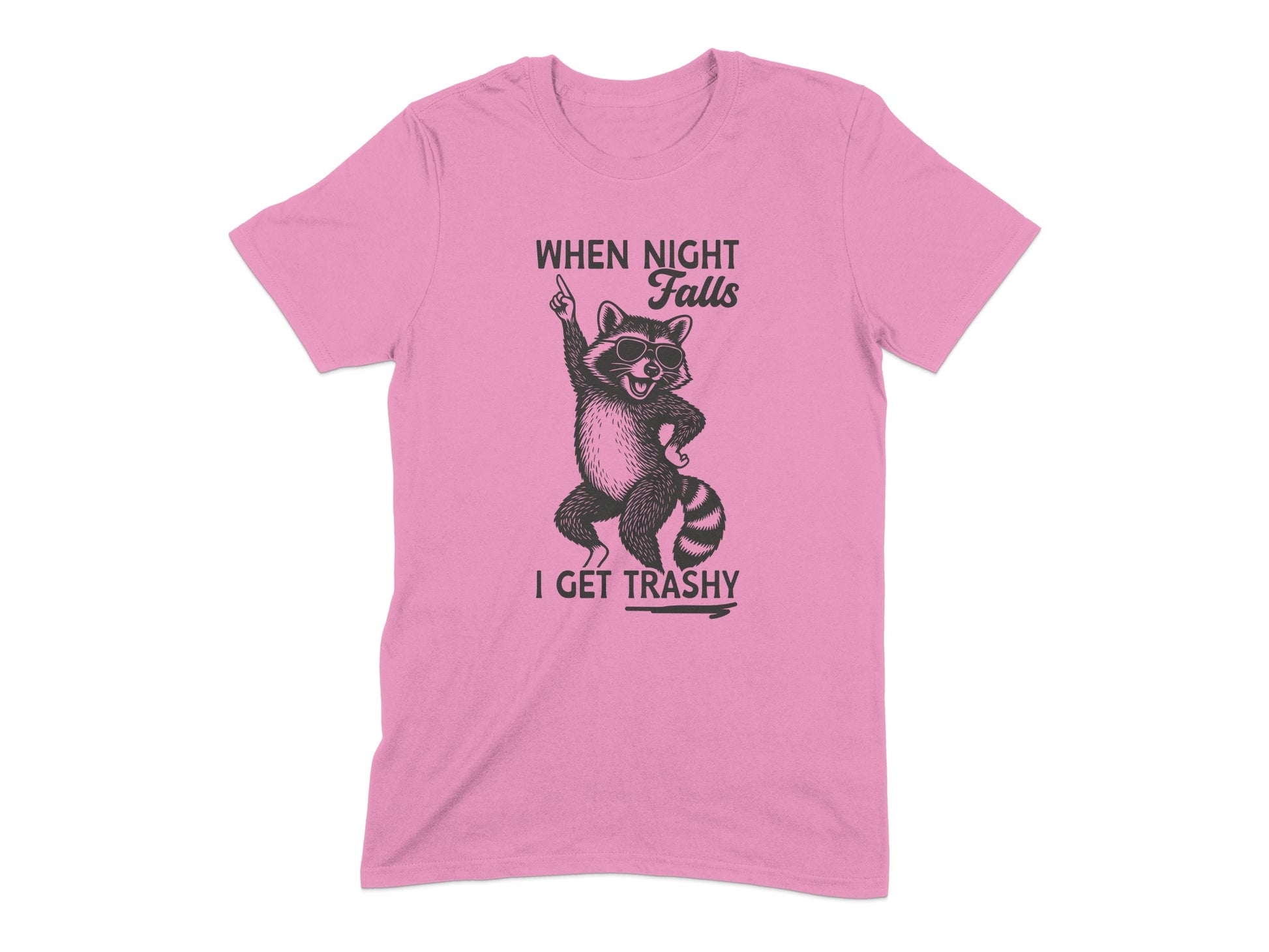 When Night Falls I Get Trashy Raccoon T-shirt product type
