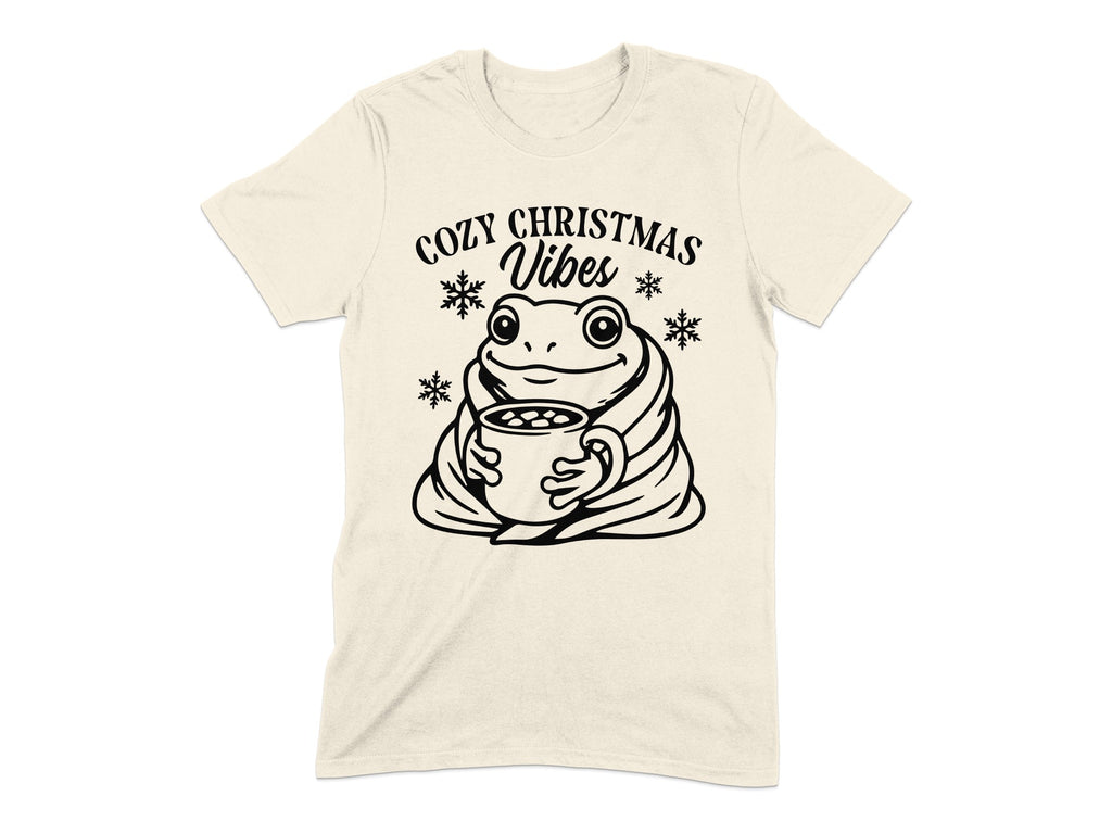 Cozy Christmas Vibes Frog Holding Mug T-shirt product type