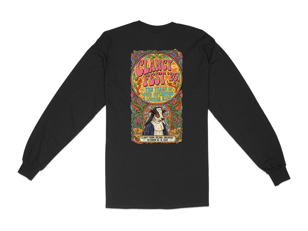 Clancy Fest '23 Vibrant Artistic Long Sleeve Shirt product type