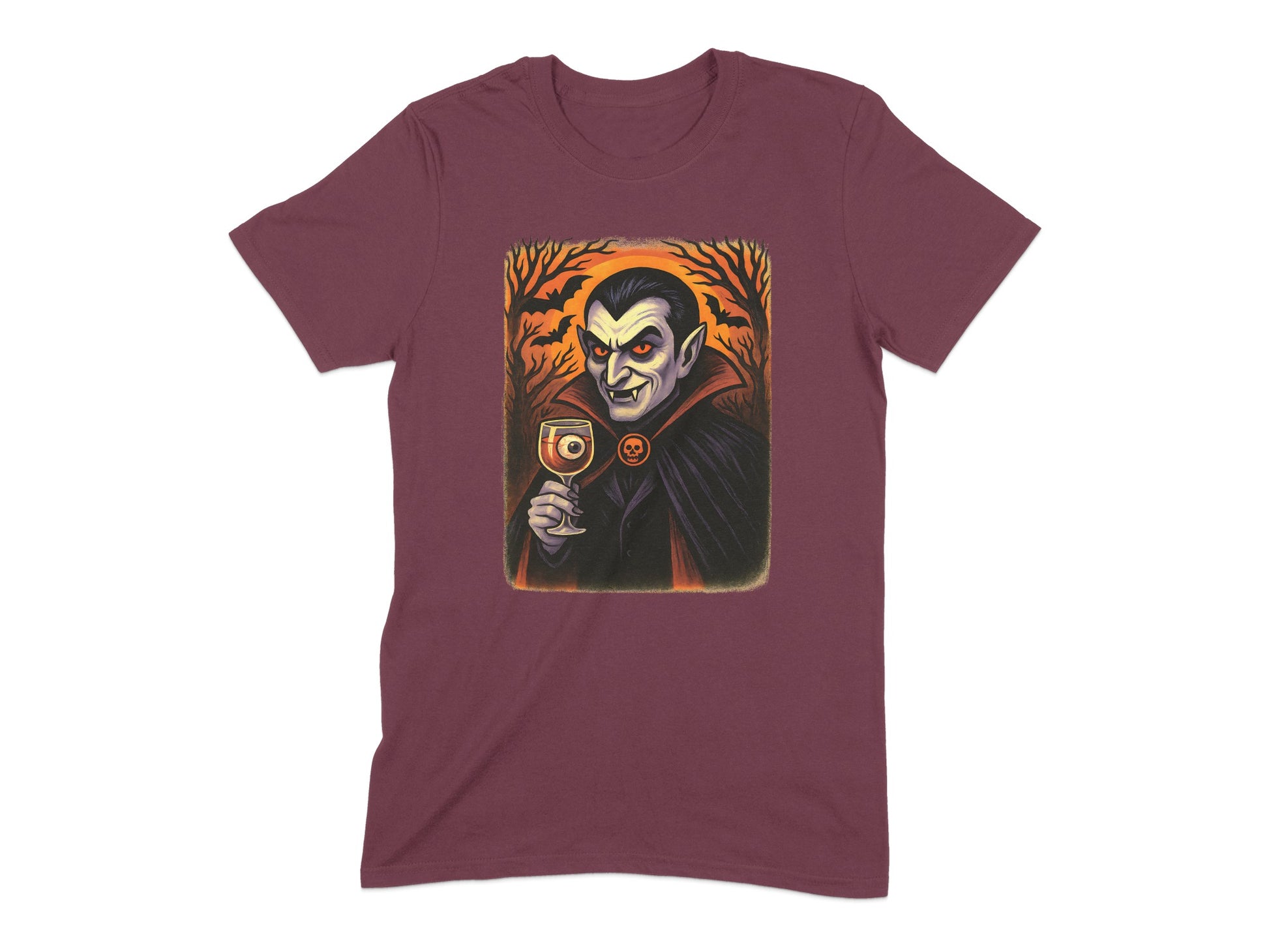 Creepy Vampire with Dramatic Background T-shirt product