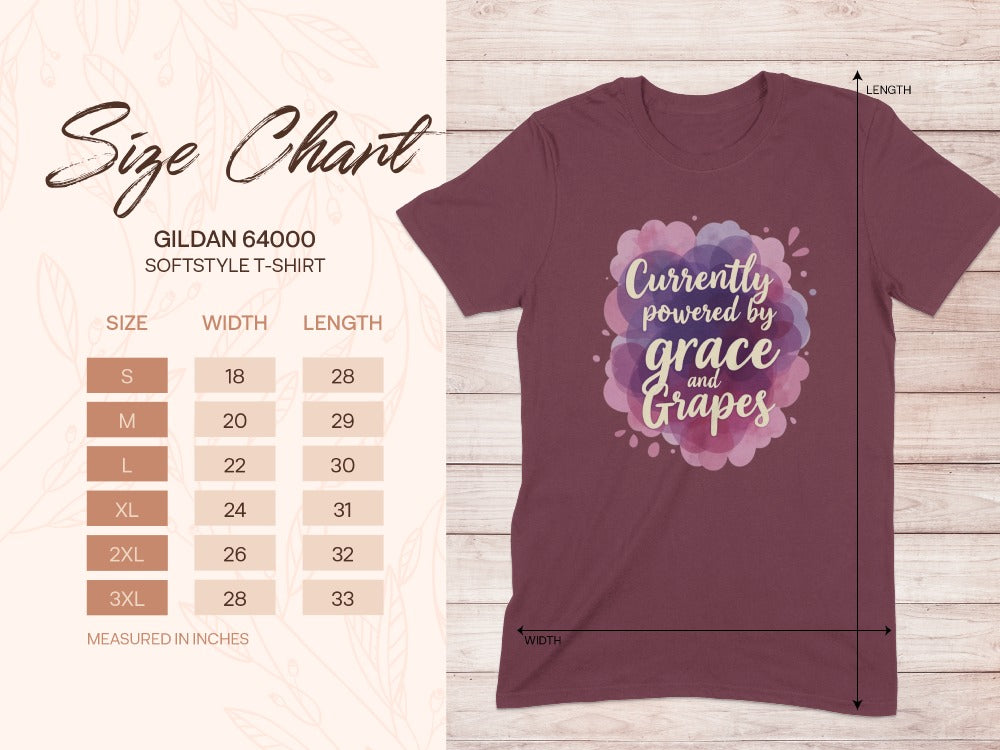 Wine Lovers Currently Powered by Grace and Grapes T-Shirt