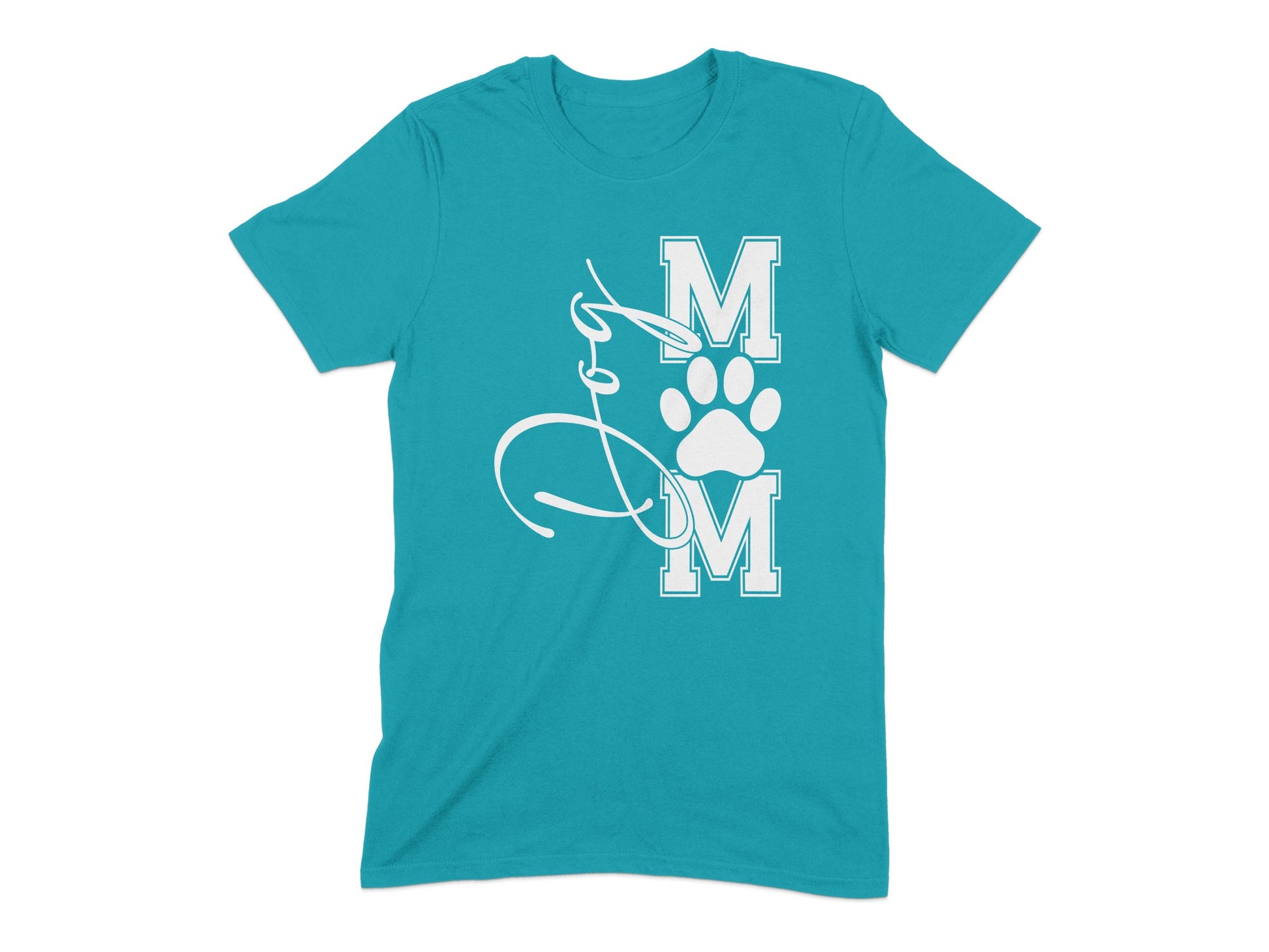 Stylish Teal Shirt with Unique MM Paw Print Product Type