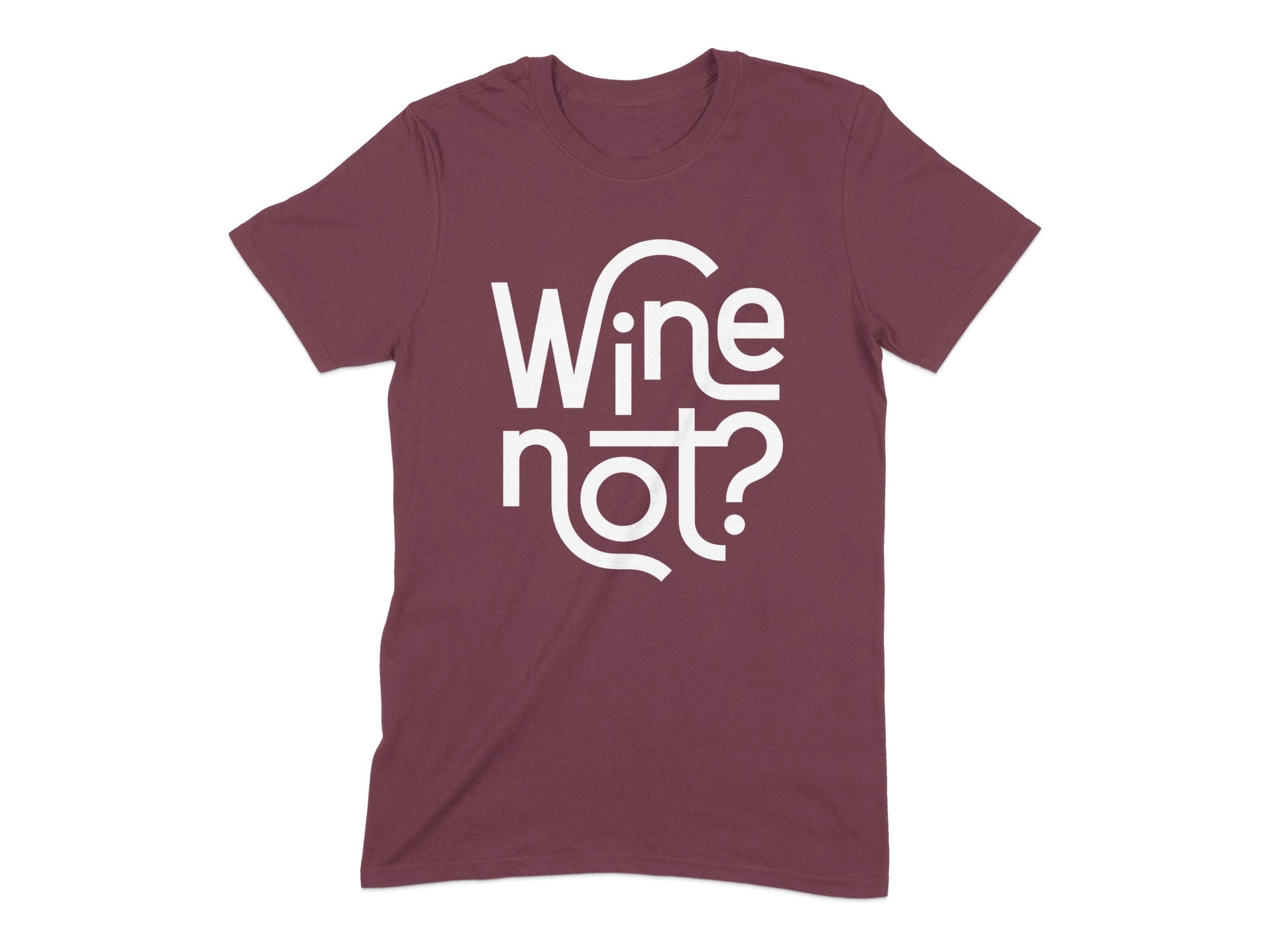 Wine Not Fun Casual Graphic Tee Shirt product