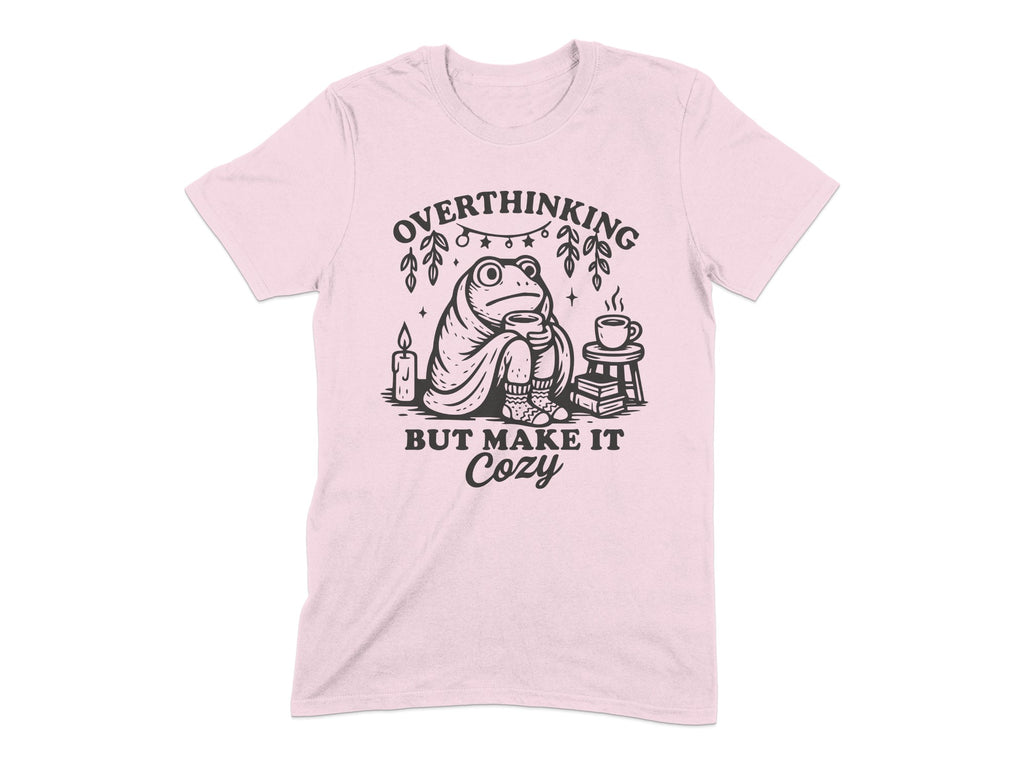 Overthinking But Make It Cozy Graphic T-shirt product type
