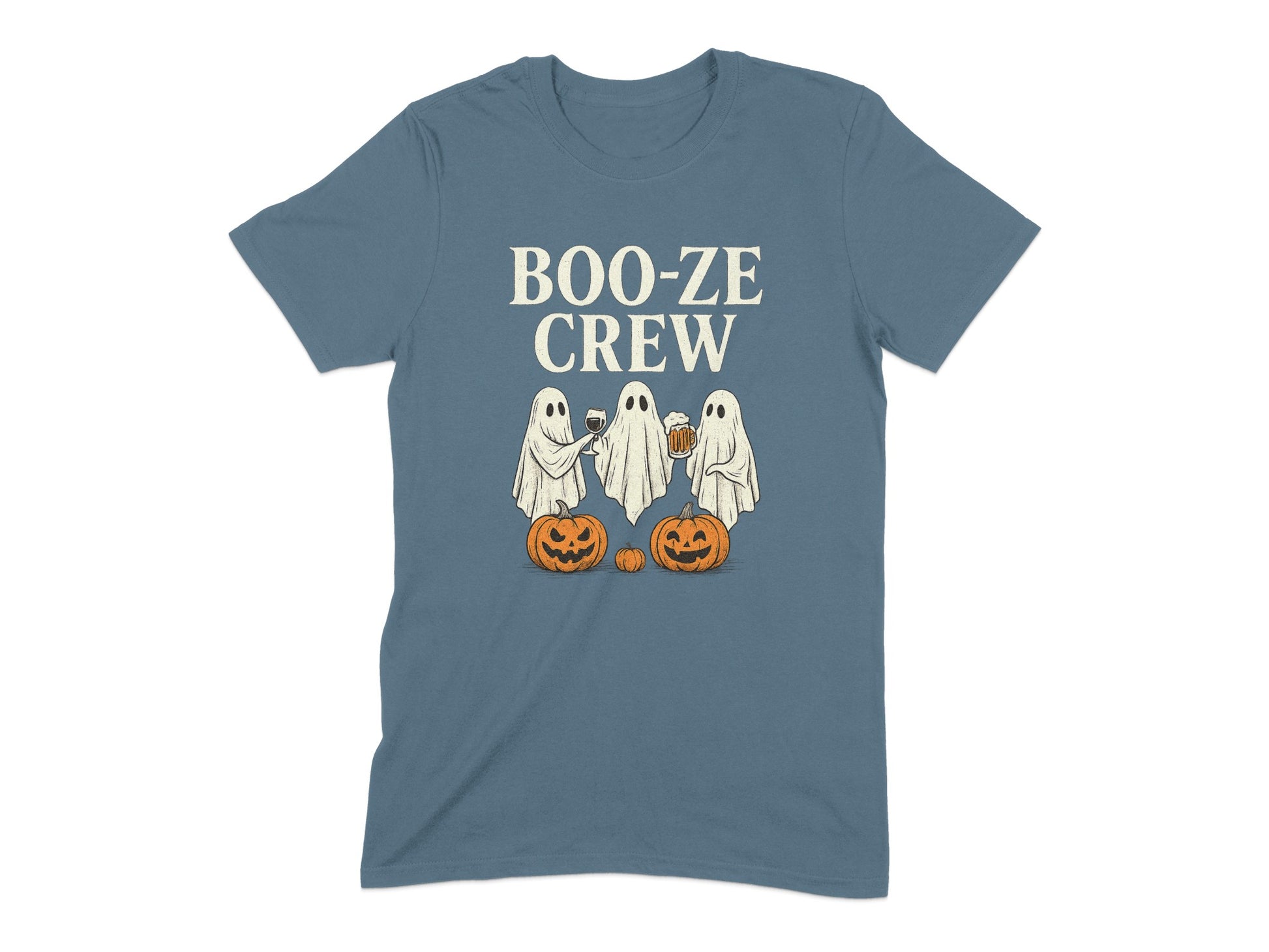 Boo-ze Crew Cute Ghosts Halloween T-shirt product type