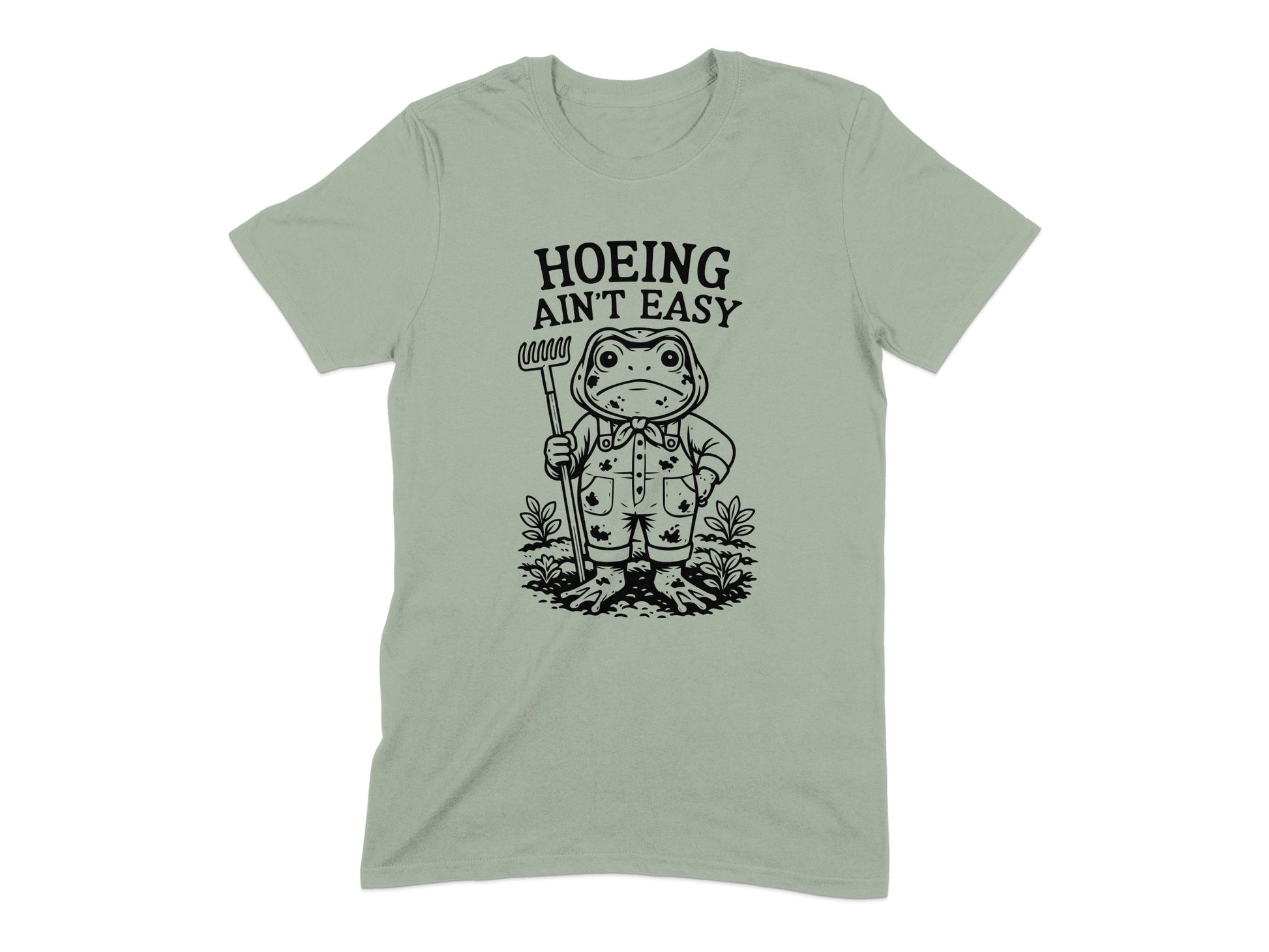 Hoeing Ain't Easy Frog Graphic T-Shirt product
