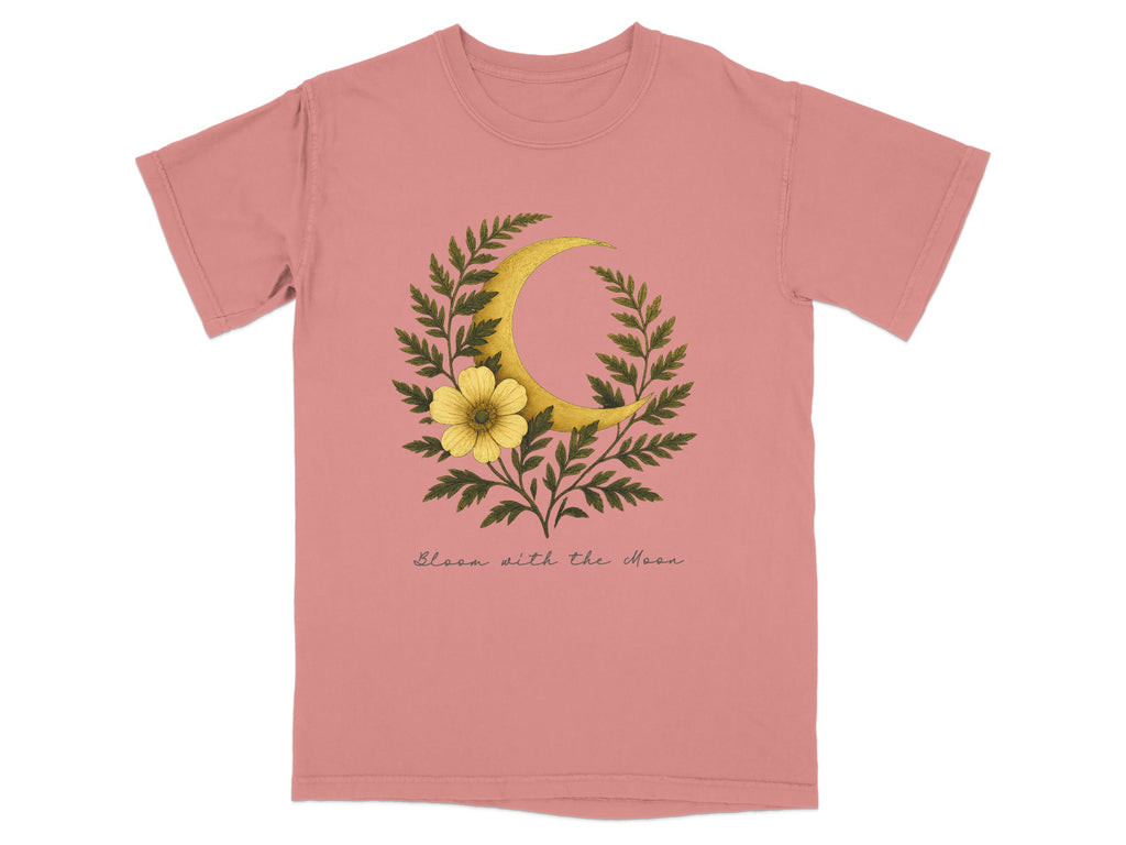 Bloom with the Moon Graphic Pink T-Shirt product type