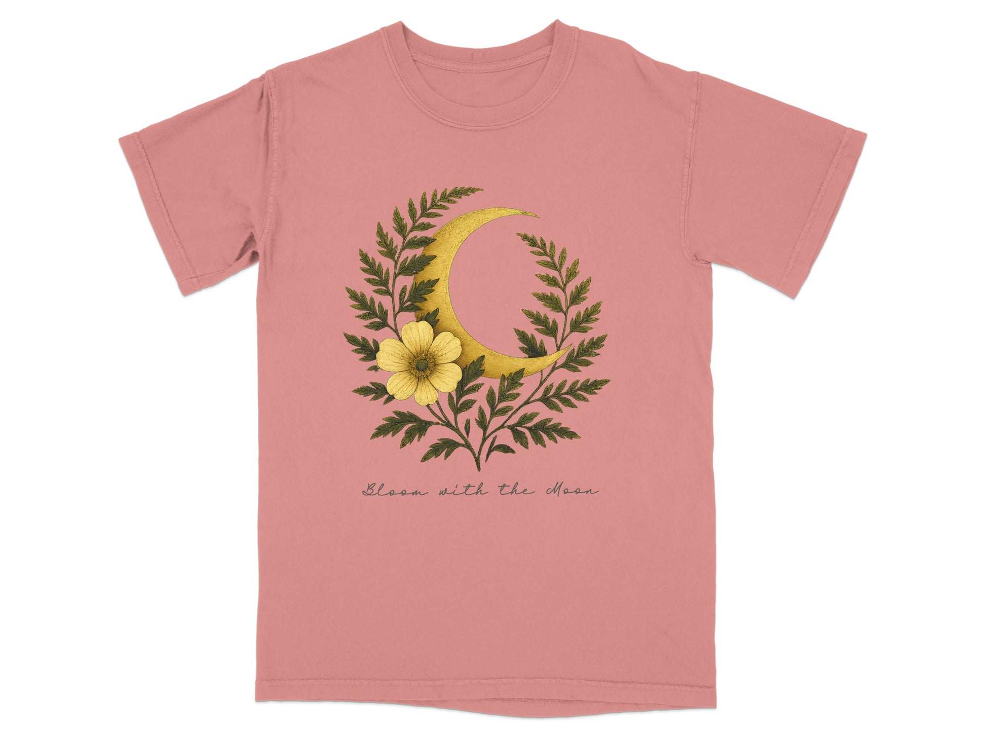 Bloom with the Moon Graphic Pink T-Shirt product type