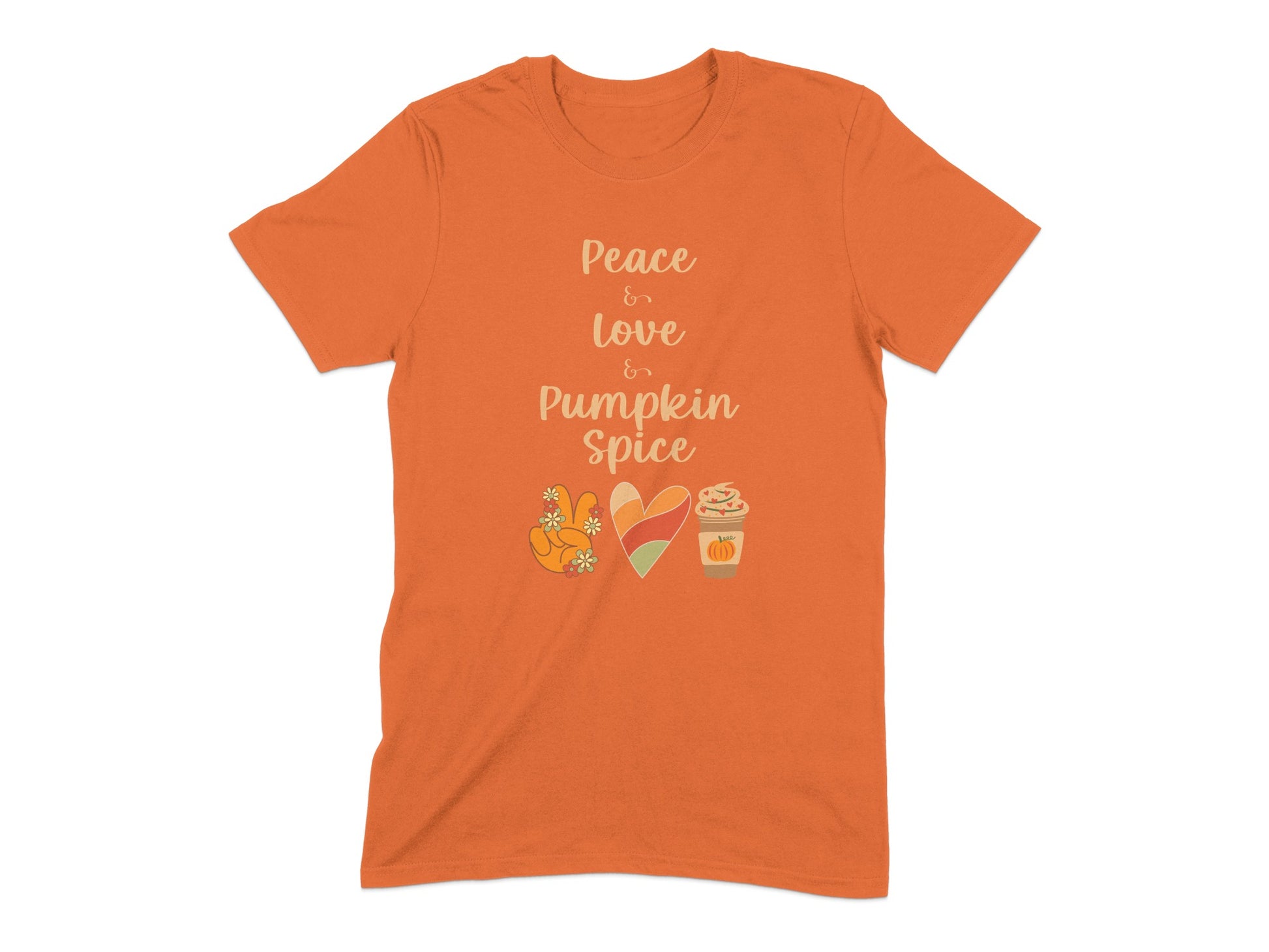 Peace Love Pumpkin Spice Graphic T-Shirt product type