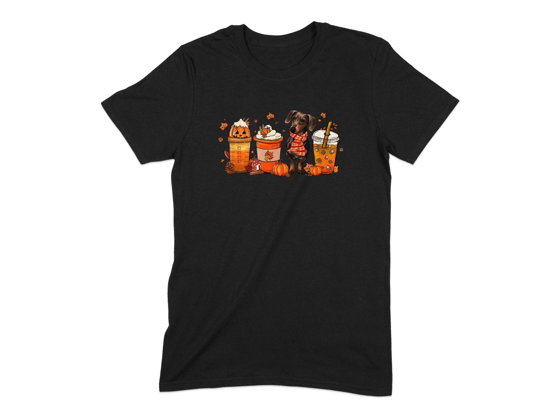 Halloween Dachshund With Pumpkin T-shirt product type