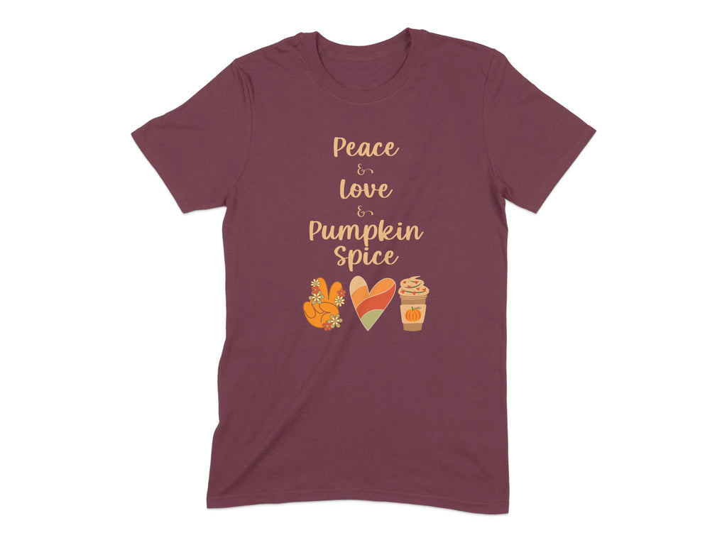 Peace Love Pumpkin Spice Graphic T-Shirt product type