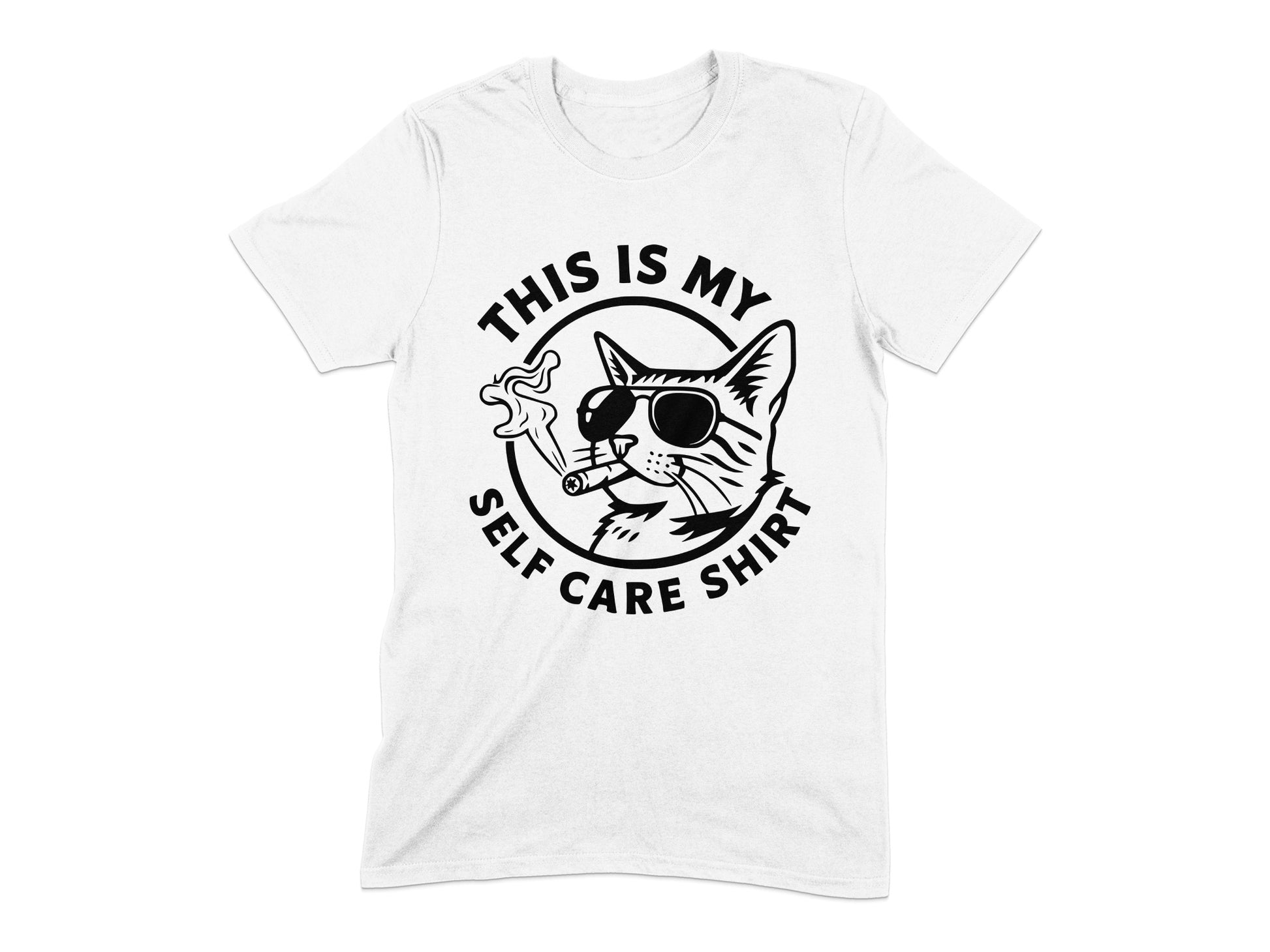 This is My Self Care Shirt Cat Graphic T-Shirt product type