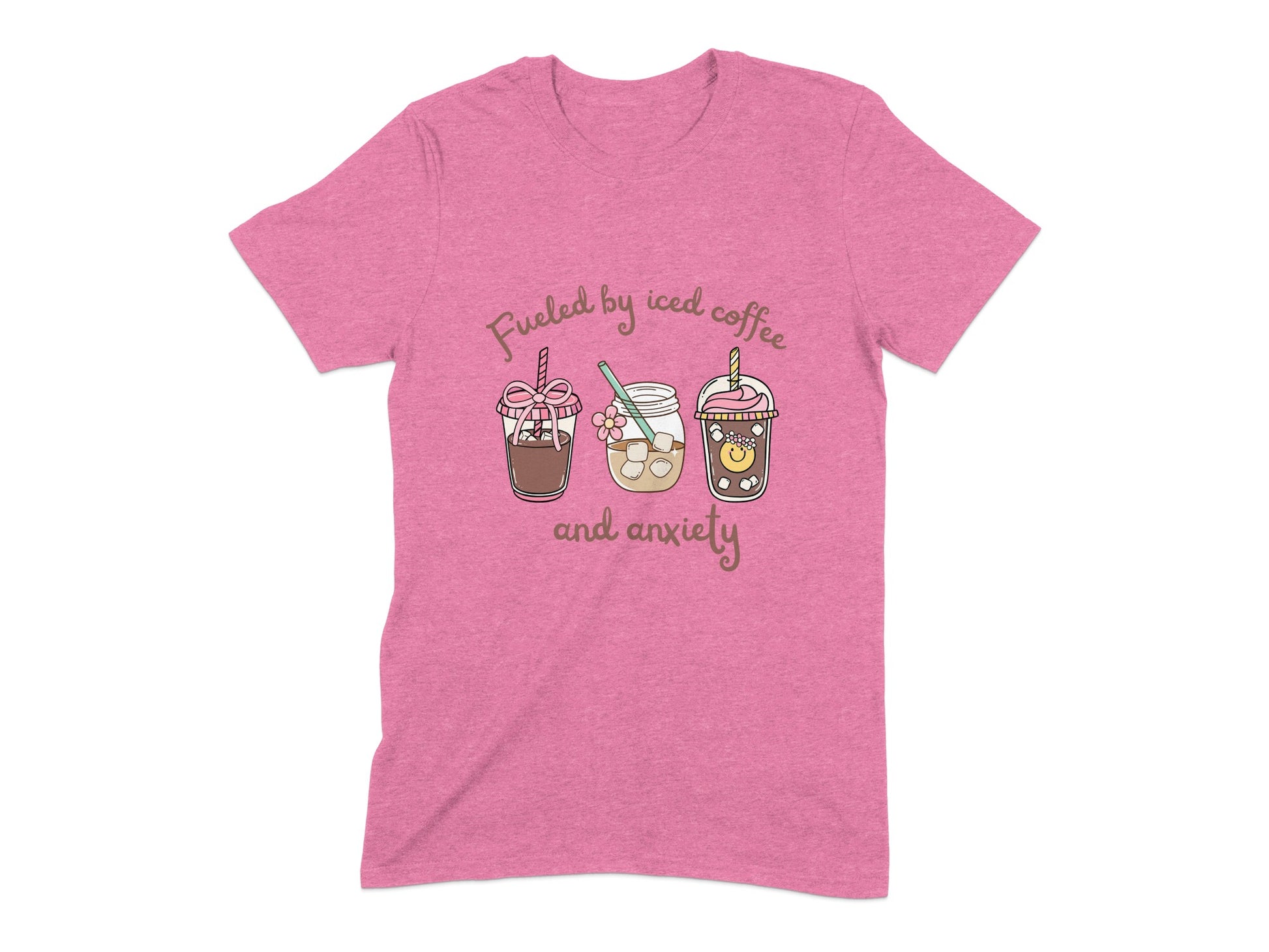 Fueled by Iced Coffee and Anxiety T-shirt product