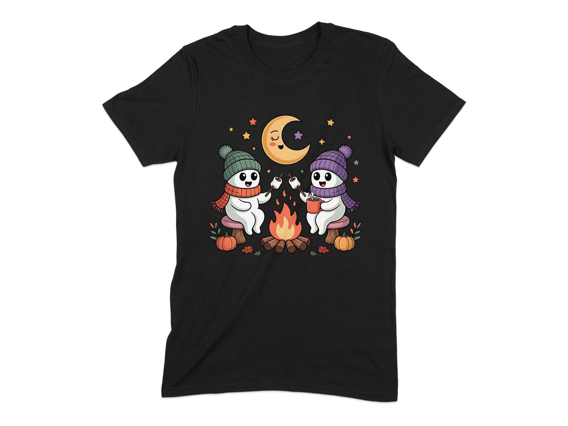 Cozy Campfire Ghosts Halloween T-Shirt product type
