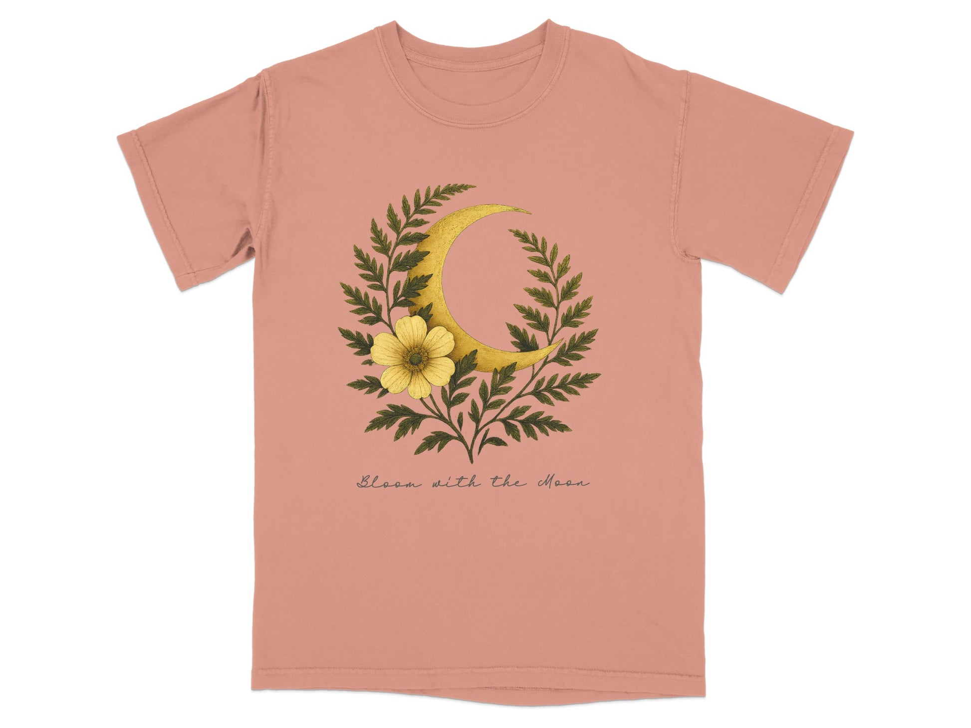 Bloom with the Moon Floral Moon Graphic T-Shirt product