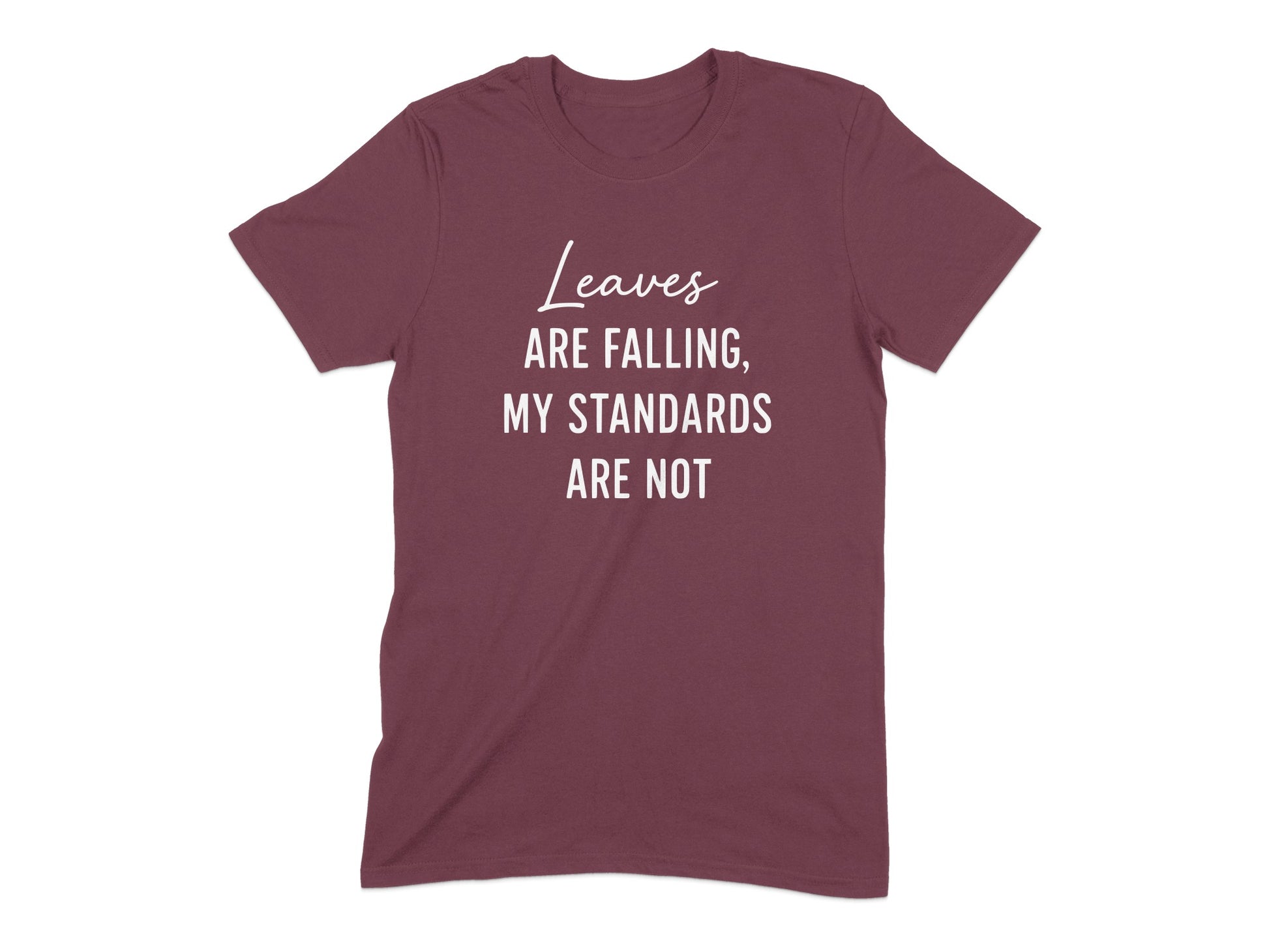Leaves Are Falling My Standards Are Not t-shirt product type