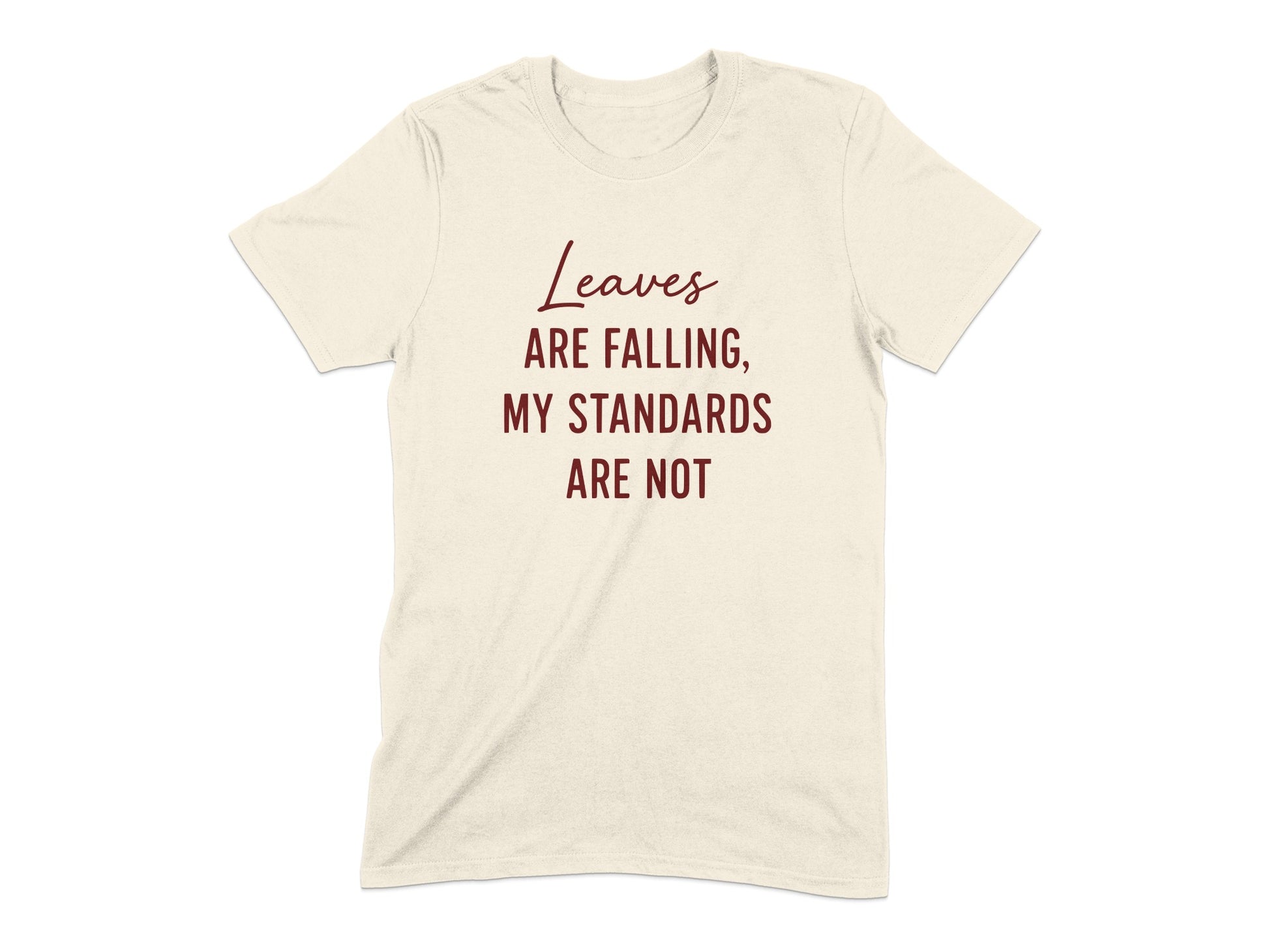 Leaves Are Falling My Standards Are Not product type