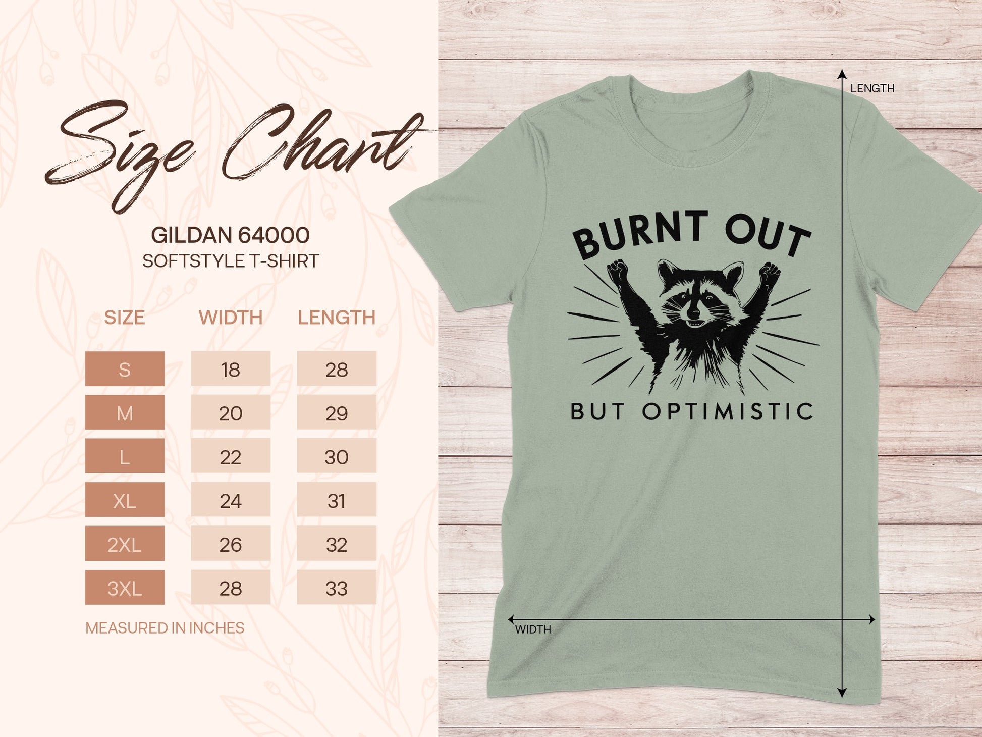 Burnt Out But Optimistic Gildan 64000 T-shirt product type