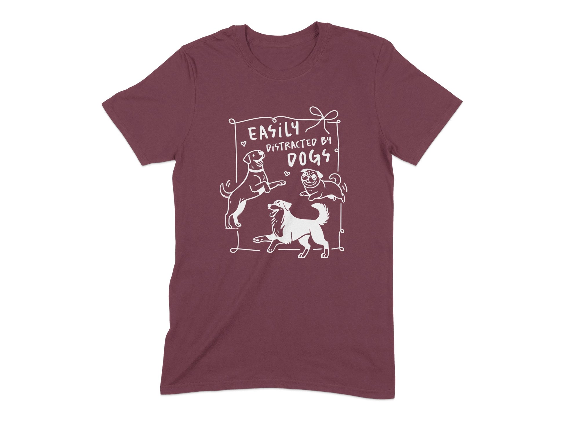 Easily Distracted by Dogs Graphic T-shirt product