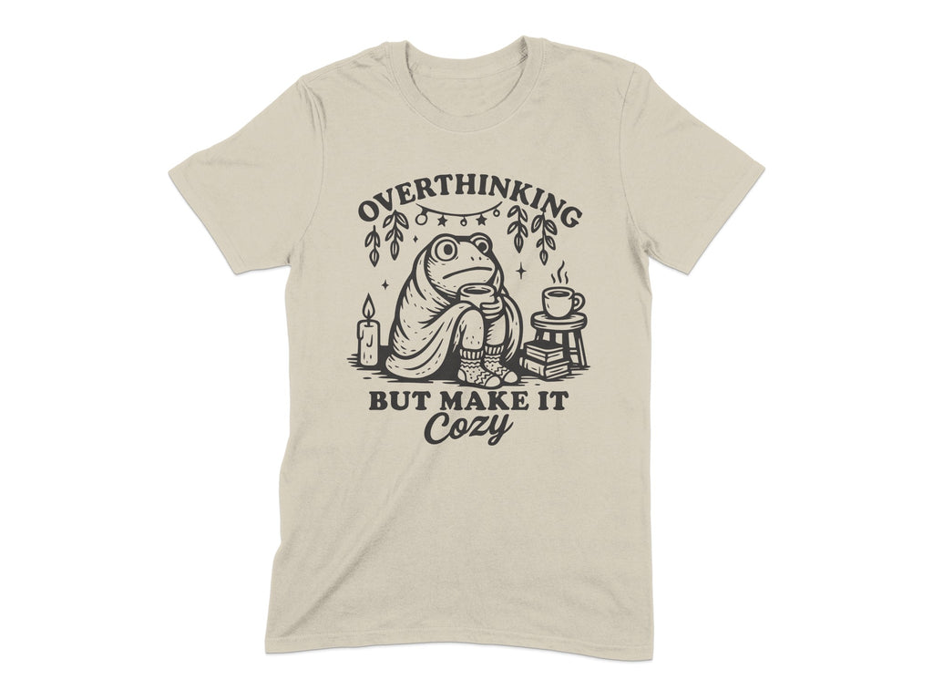 Overthinking But Make It Cozy Frog T-Shirt product