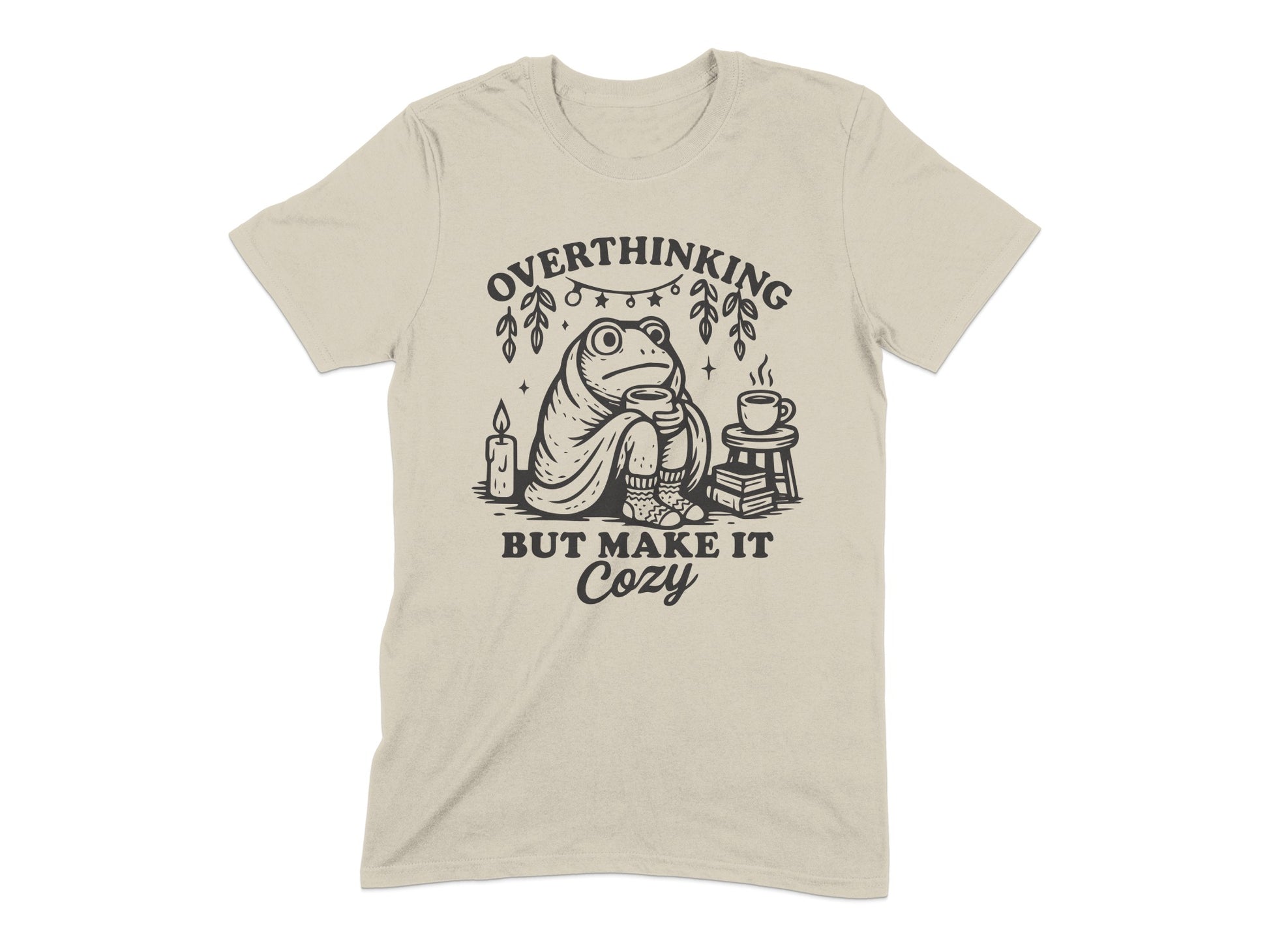 Overthinking But Make It Cozy Frog T-Shirt product