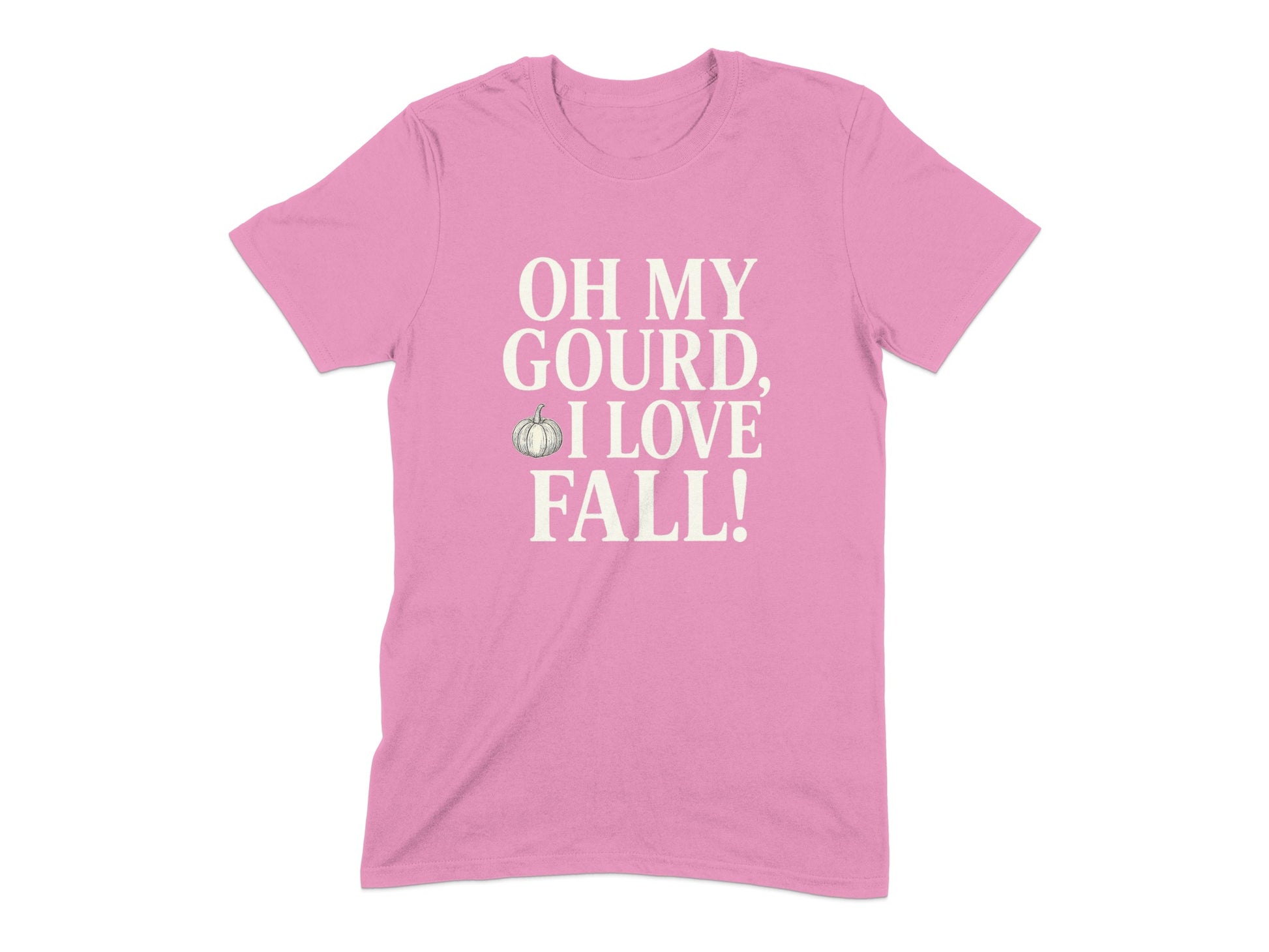 Oh My Gourd I Love Fall Text Print T-Shirt product