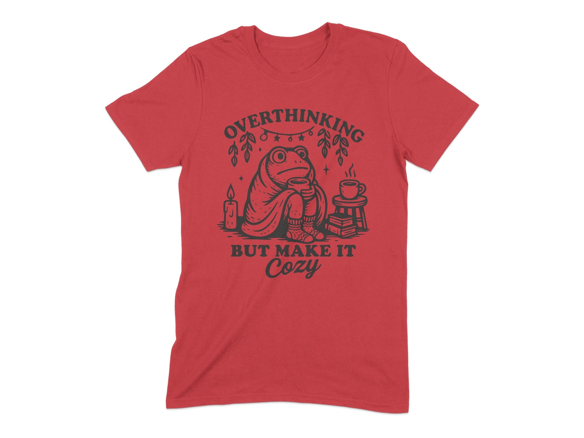 Overthinking But Make It Cozy Graphic Shirt product type