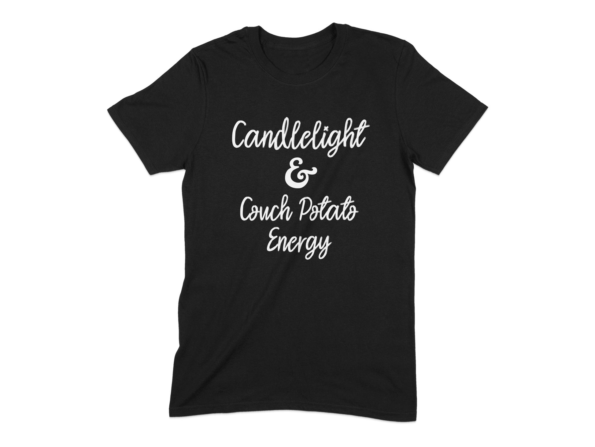 Candlelight & Couch Potato Energy T-Shirt product type