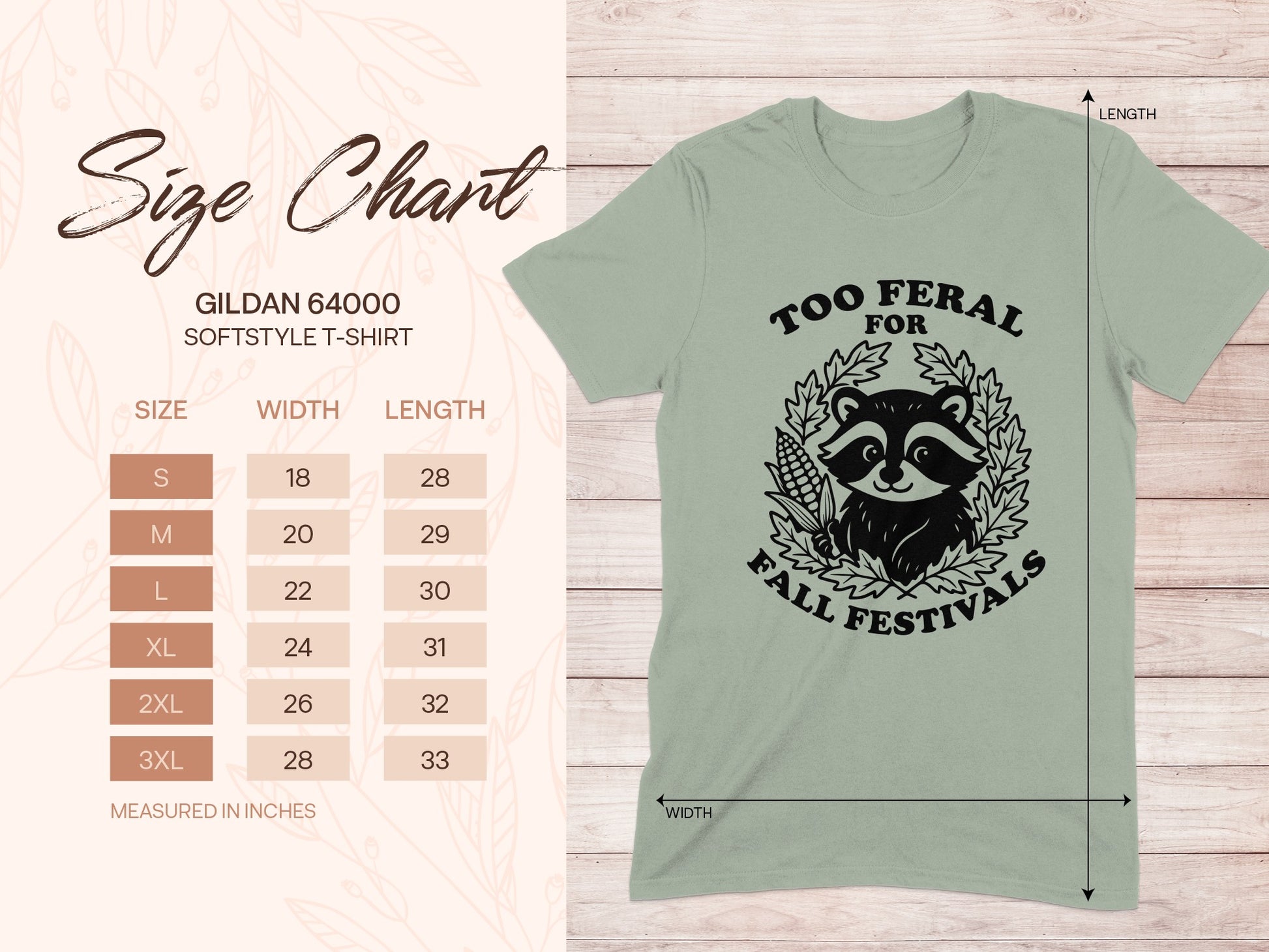 Too Feral for Fall Festivals Softstyle T-Shirt product type