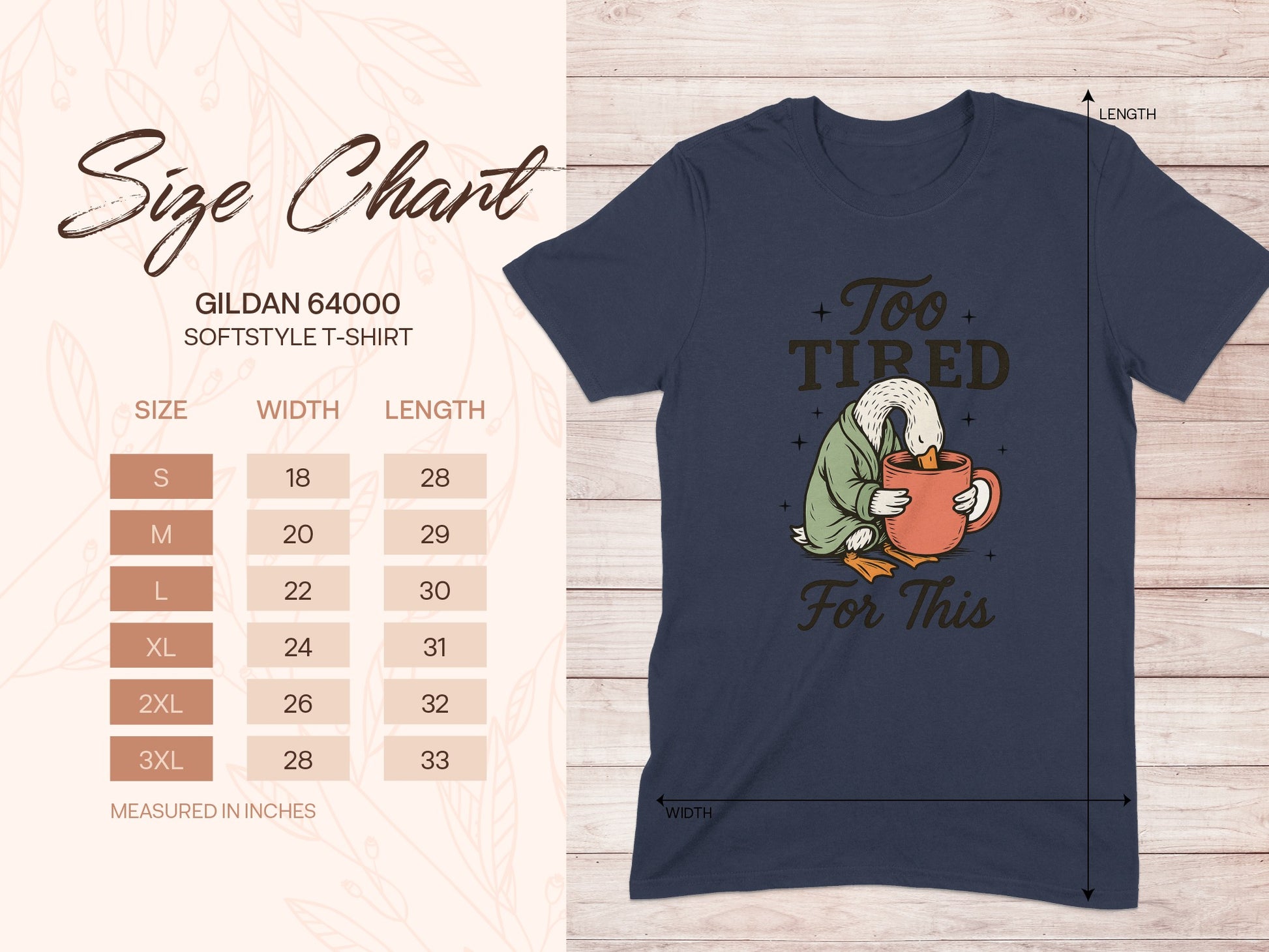 Too Tired For This Funny Graphic T-shirt product type