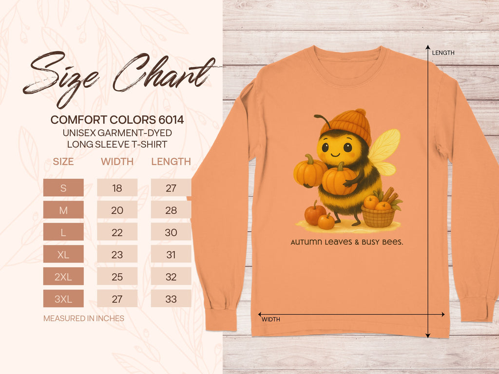 Autumn Leaves Busy Bees Long Sleeve T-Shirt product type