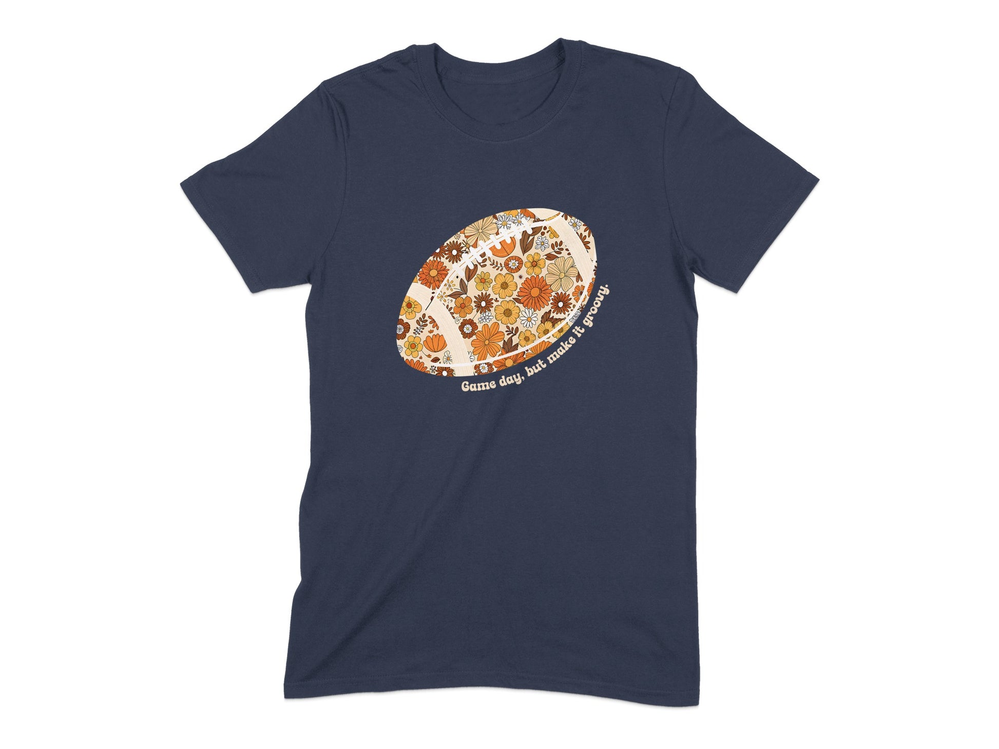 Autumn Floral Football Graphic Tee shirt product
