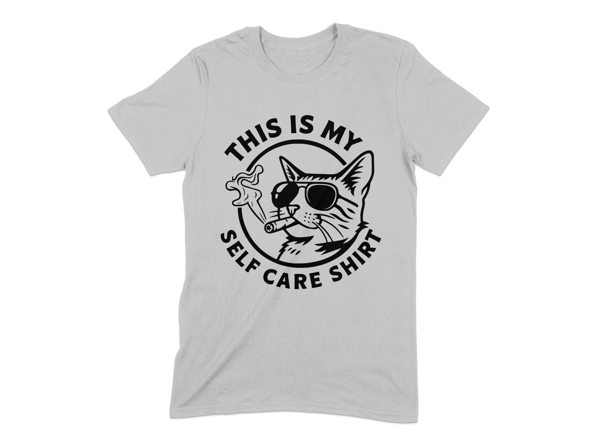 This Is My Self Care Shirt with Cartoon Cat product type