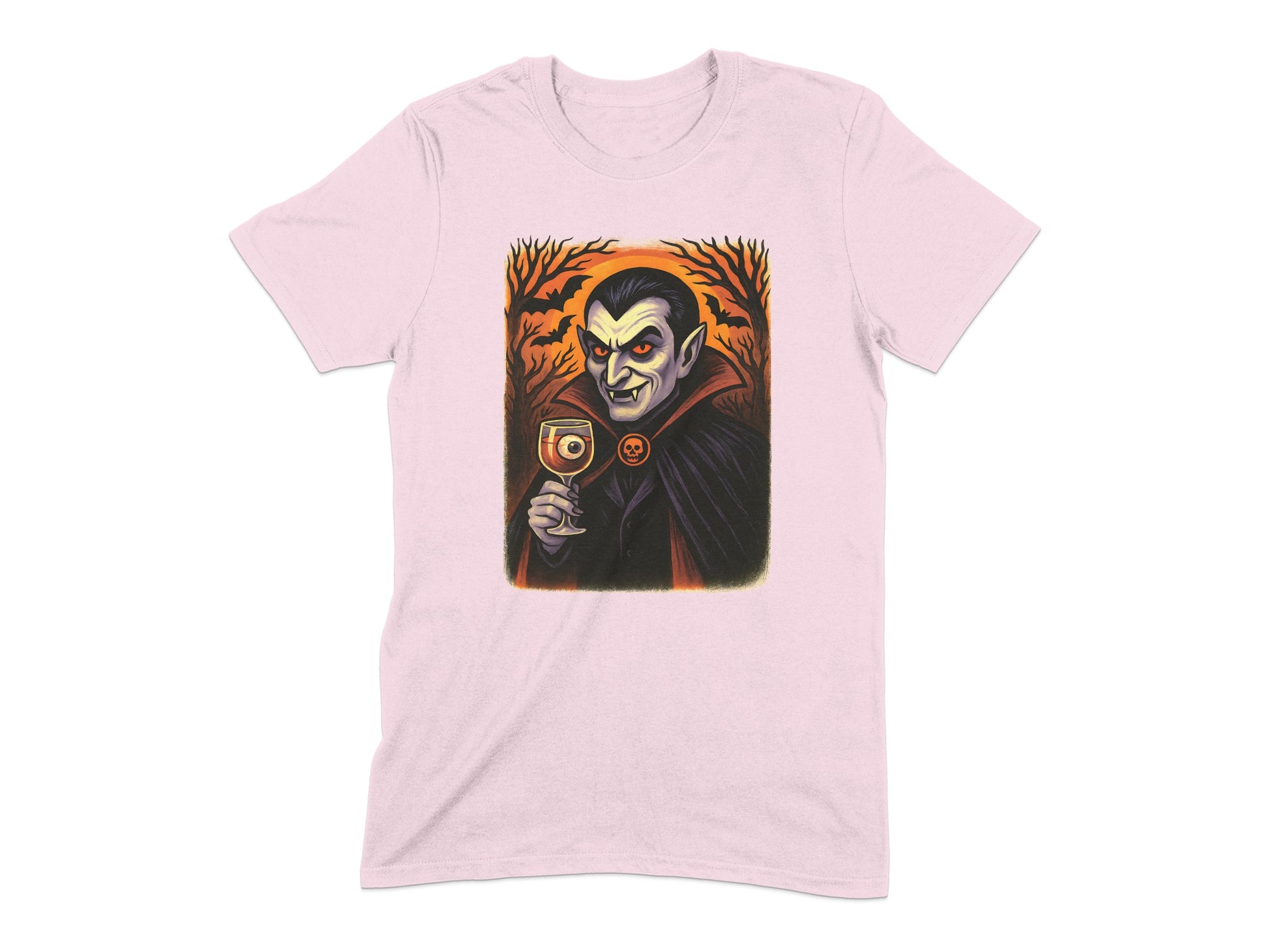 Dracula Holding Wine Glass Graphic Tee product type