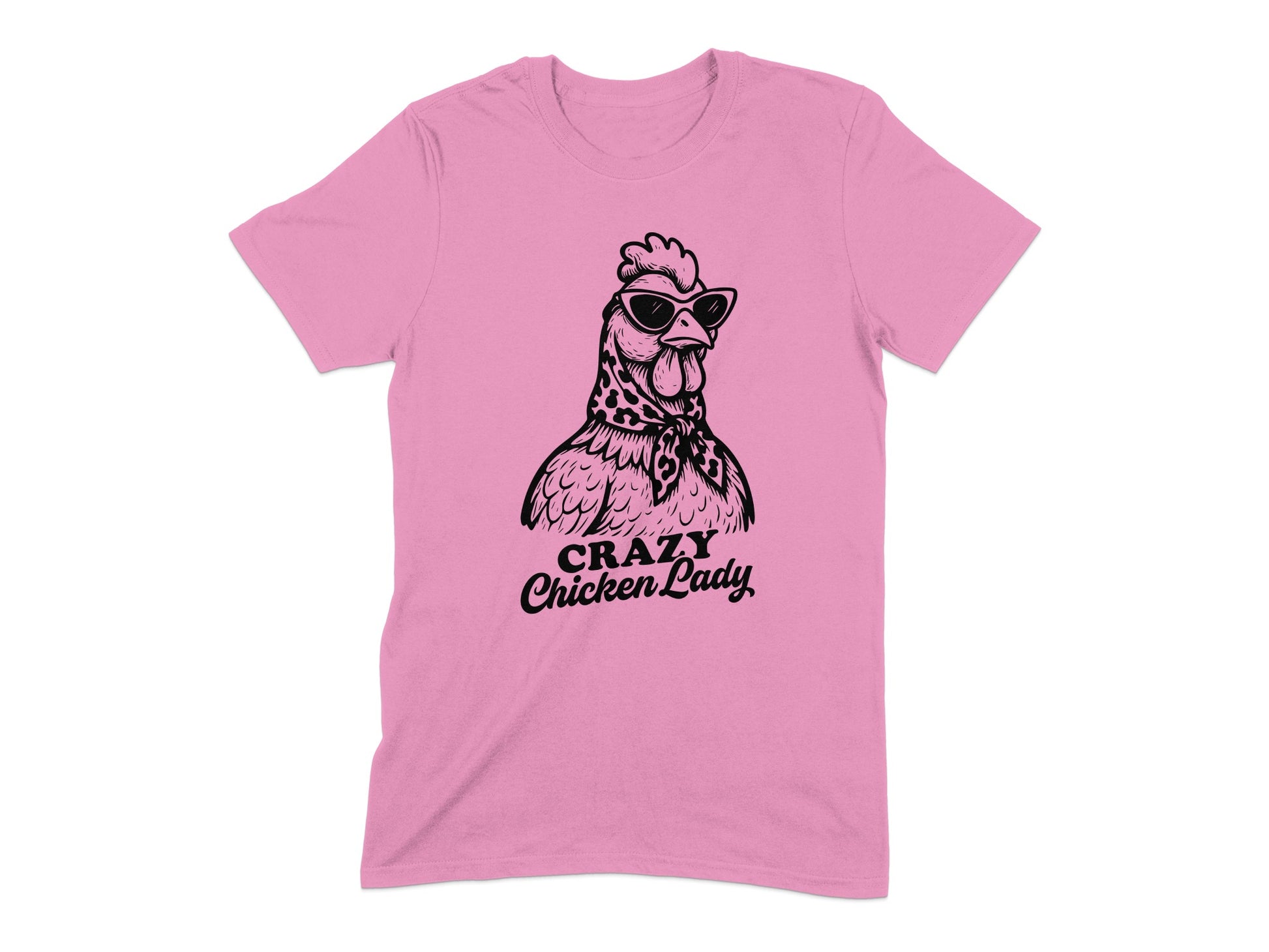 Crazy Chicken Lady Graphic Tee Shirt product type