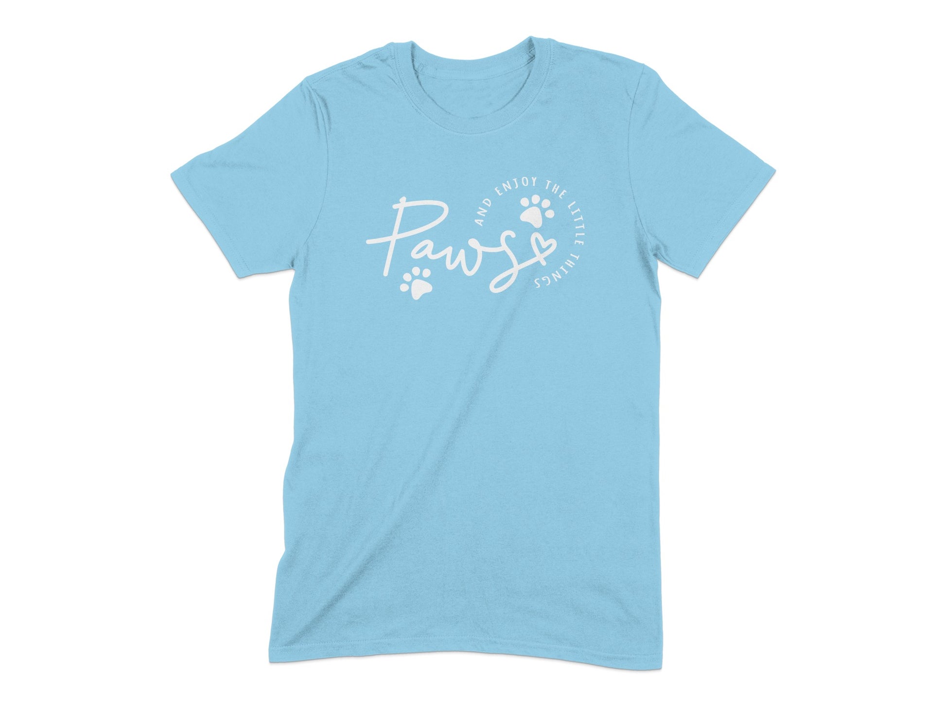 Paws And Enjoy Little Things Blue T-shirt product type