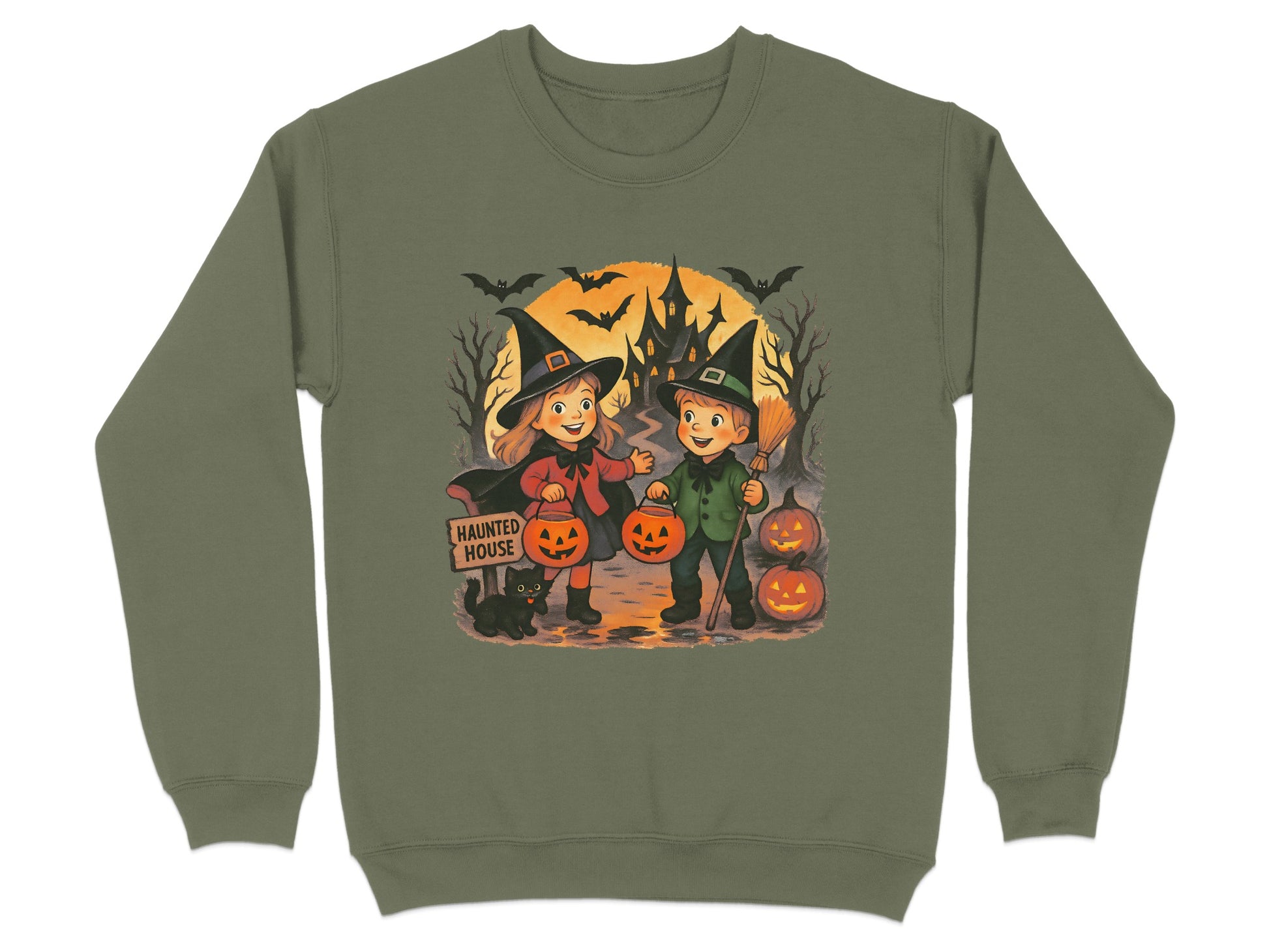 Haunted House Halloween Kids Sweatshirt product type