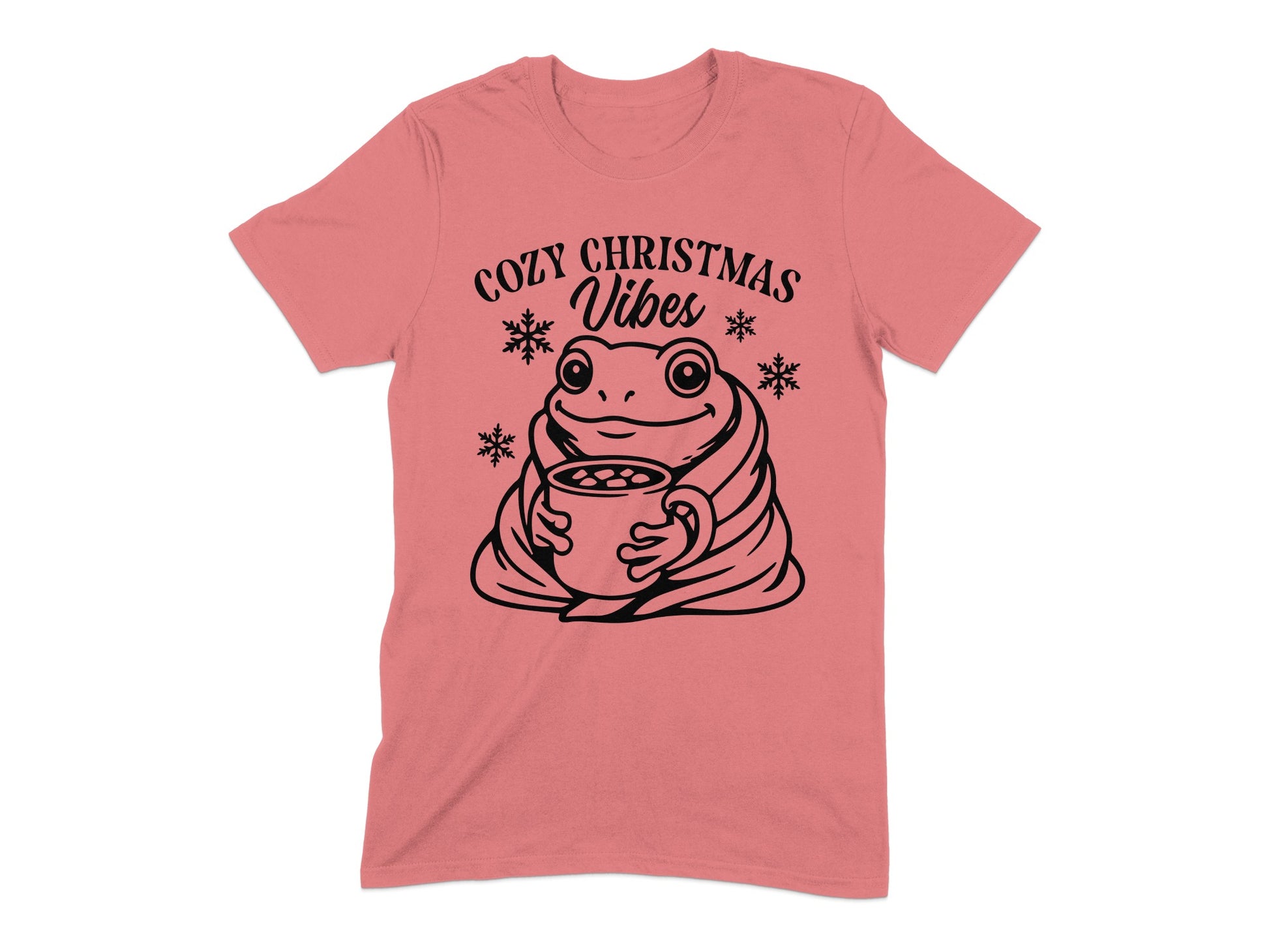 Cozy Christmas Vibes Frog Festive Holiday Shirt product type