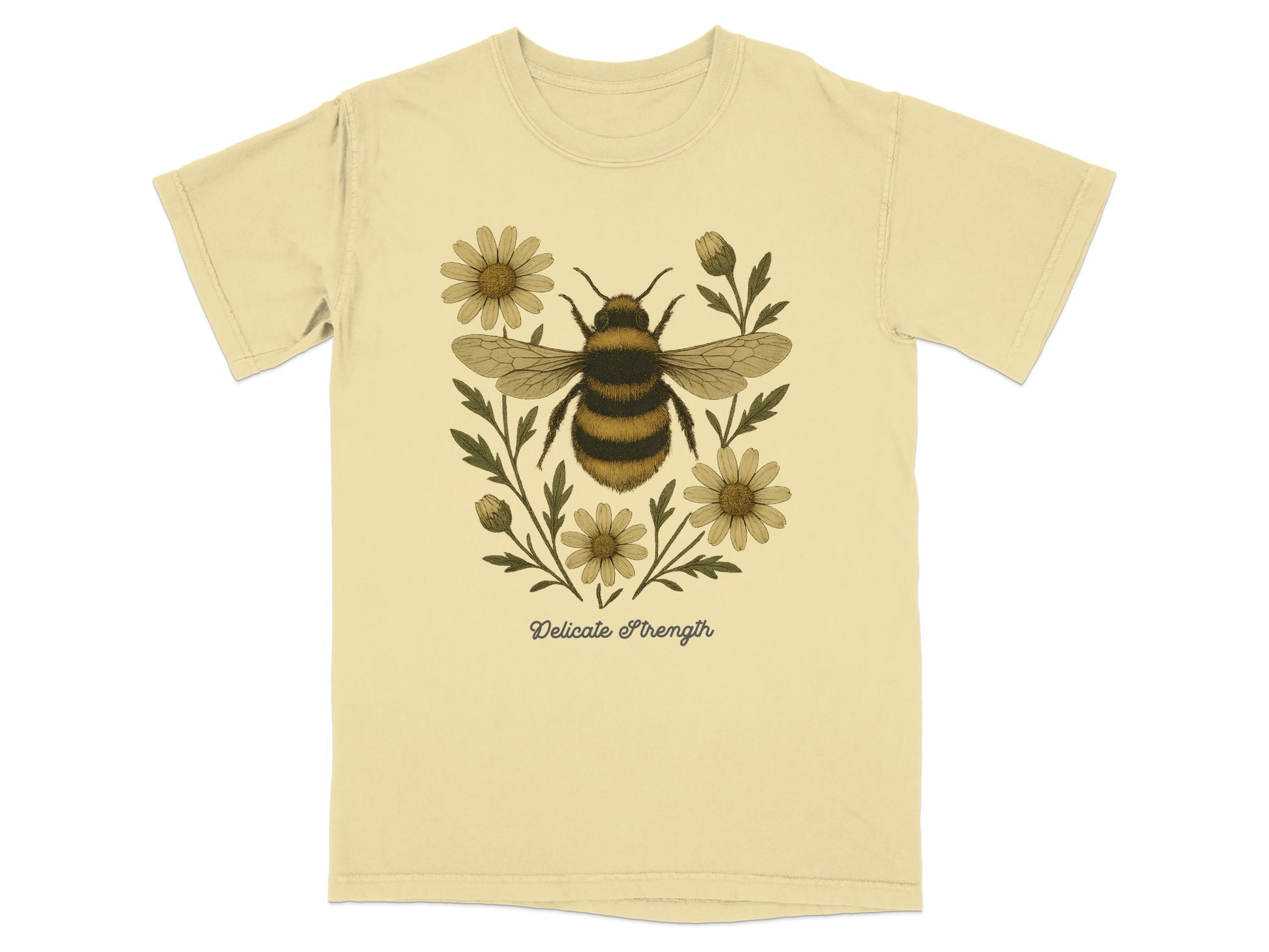 Delicate Strength Bee and Flower Graphic T-shirt product type
