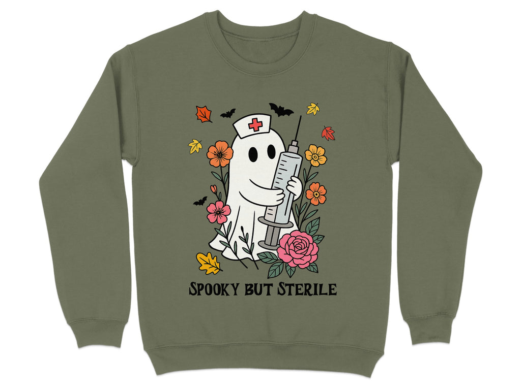 Spooky But Sterile Nurse Ghost Sweatshirt product type