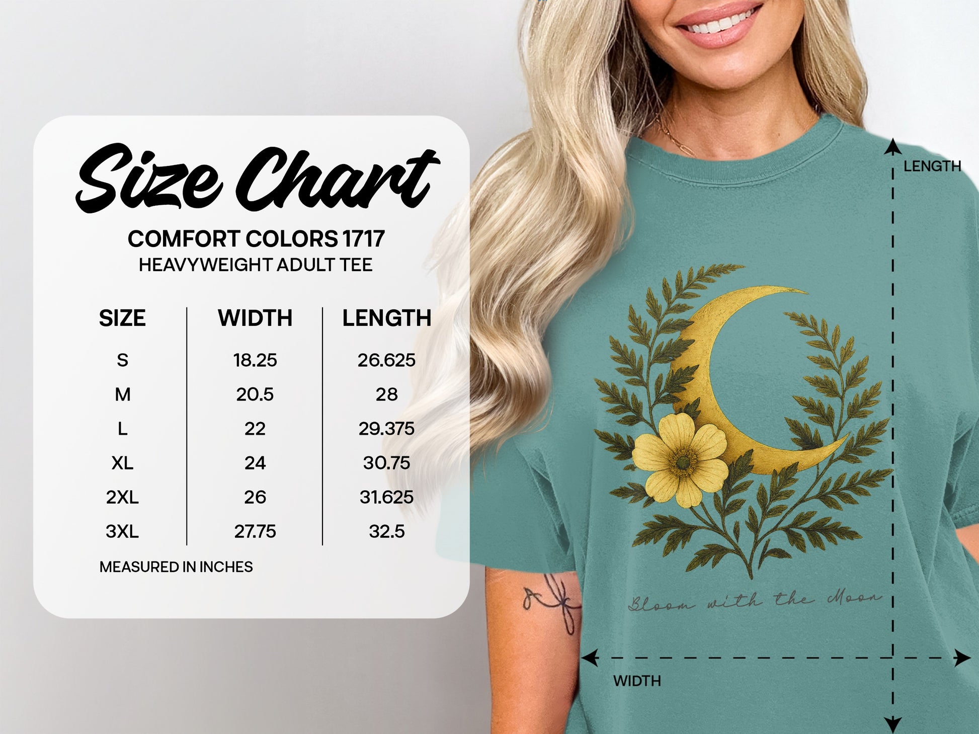 Glow With The Moon Nature Graphic Adult Tee product type