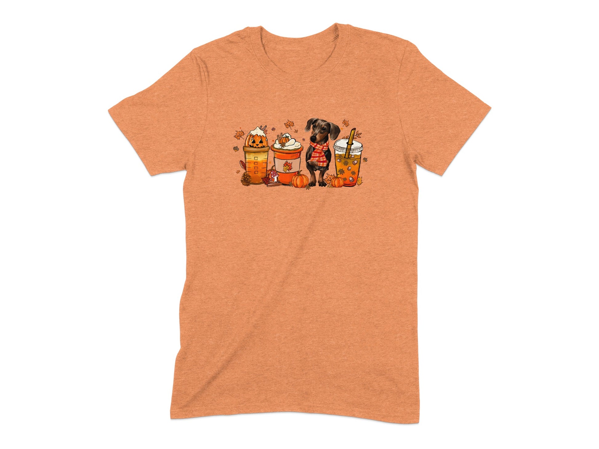 Cute Dog With Fall Decor Graphic T-Shirt product