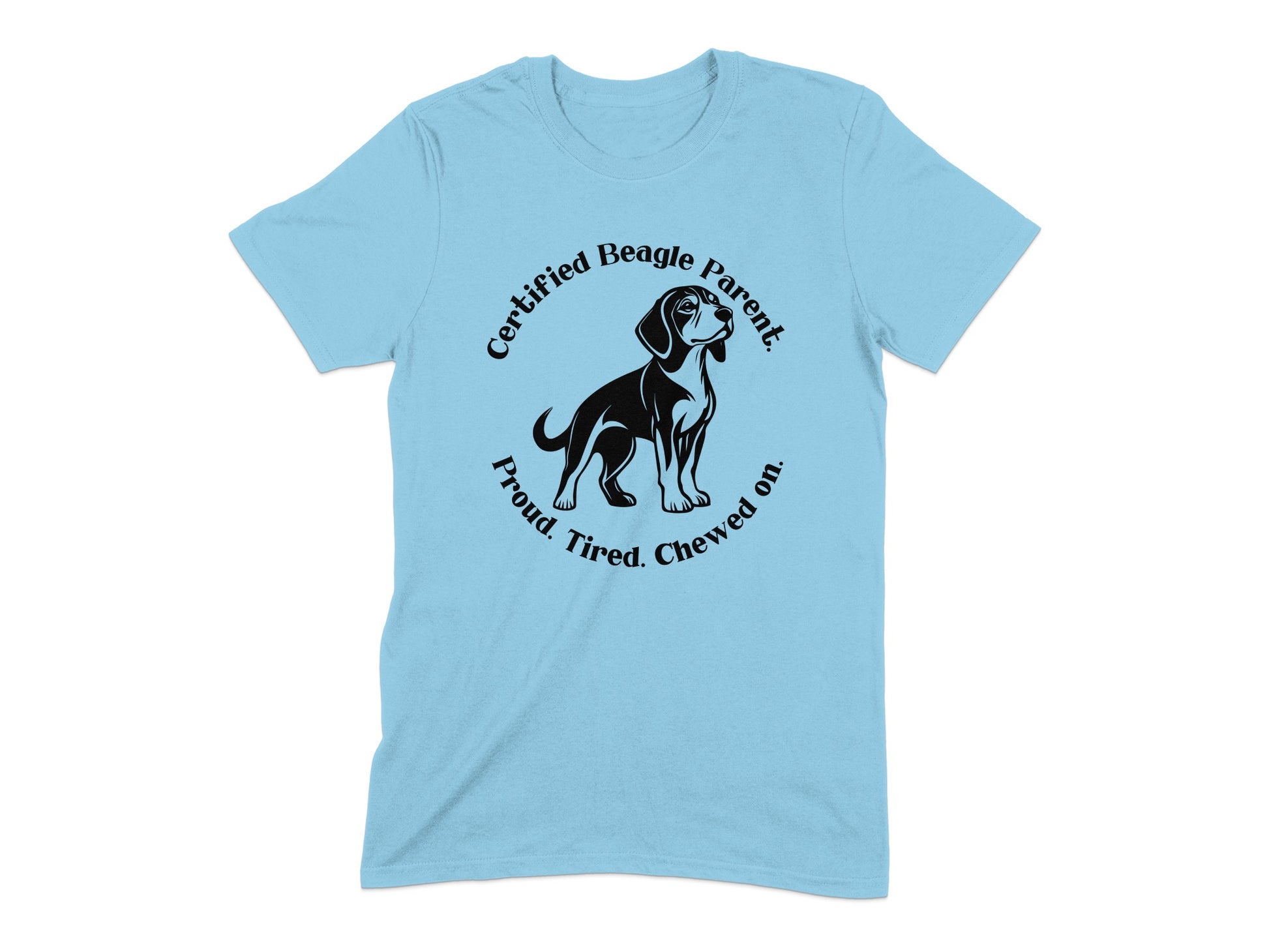 Certified Beagle Parent Proud Tired Chewed on shirt product
