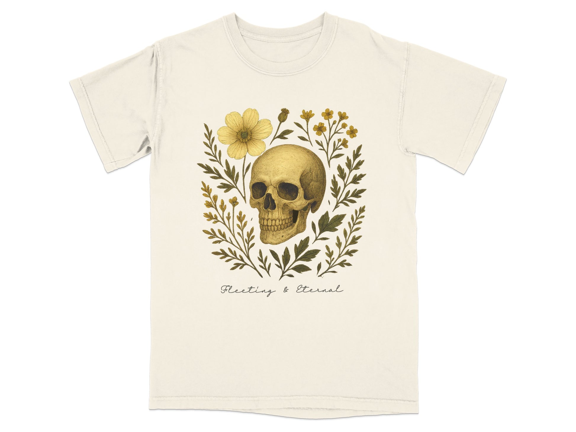 Skull with Flower Design Fleeting & Eternal Shirt product