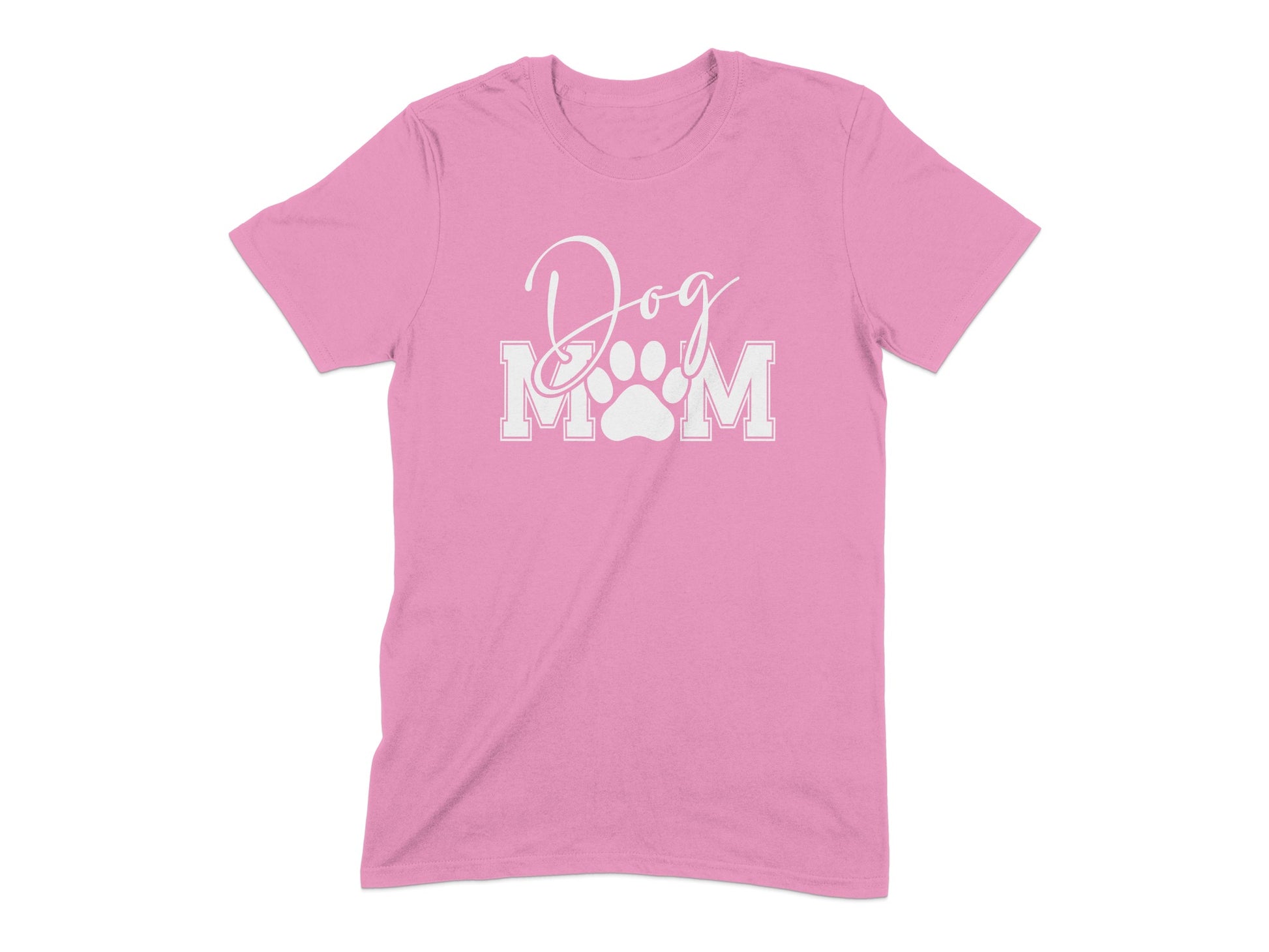 Dog Mom with Paw Print Graphic T-Shirt product