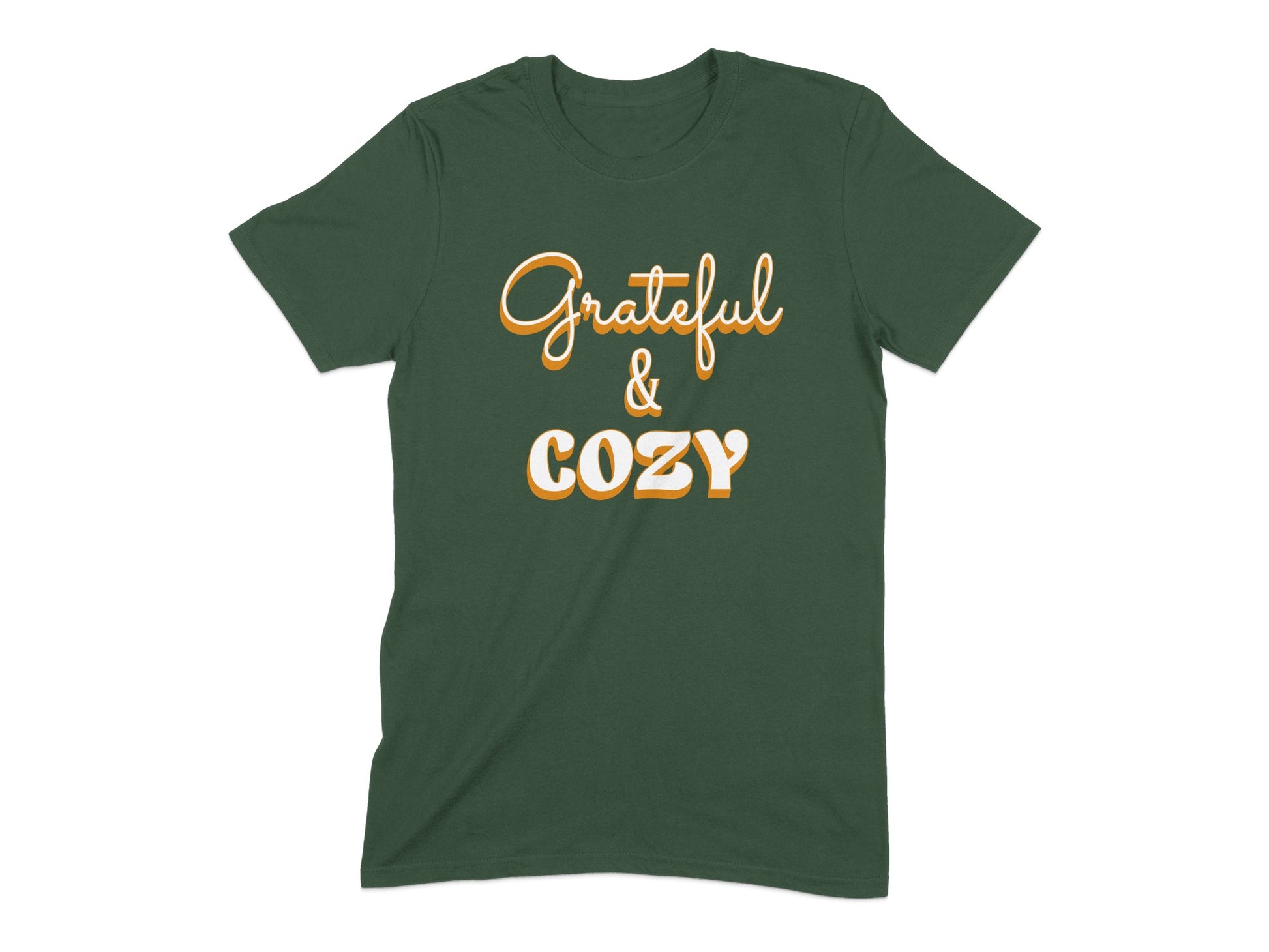 Grateful and Cozy Graphic Tee Comfortable Fashion Product